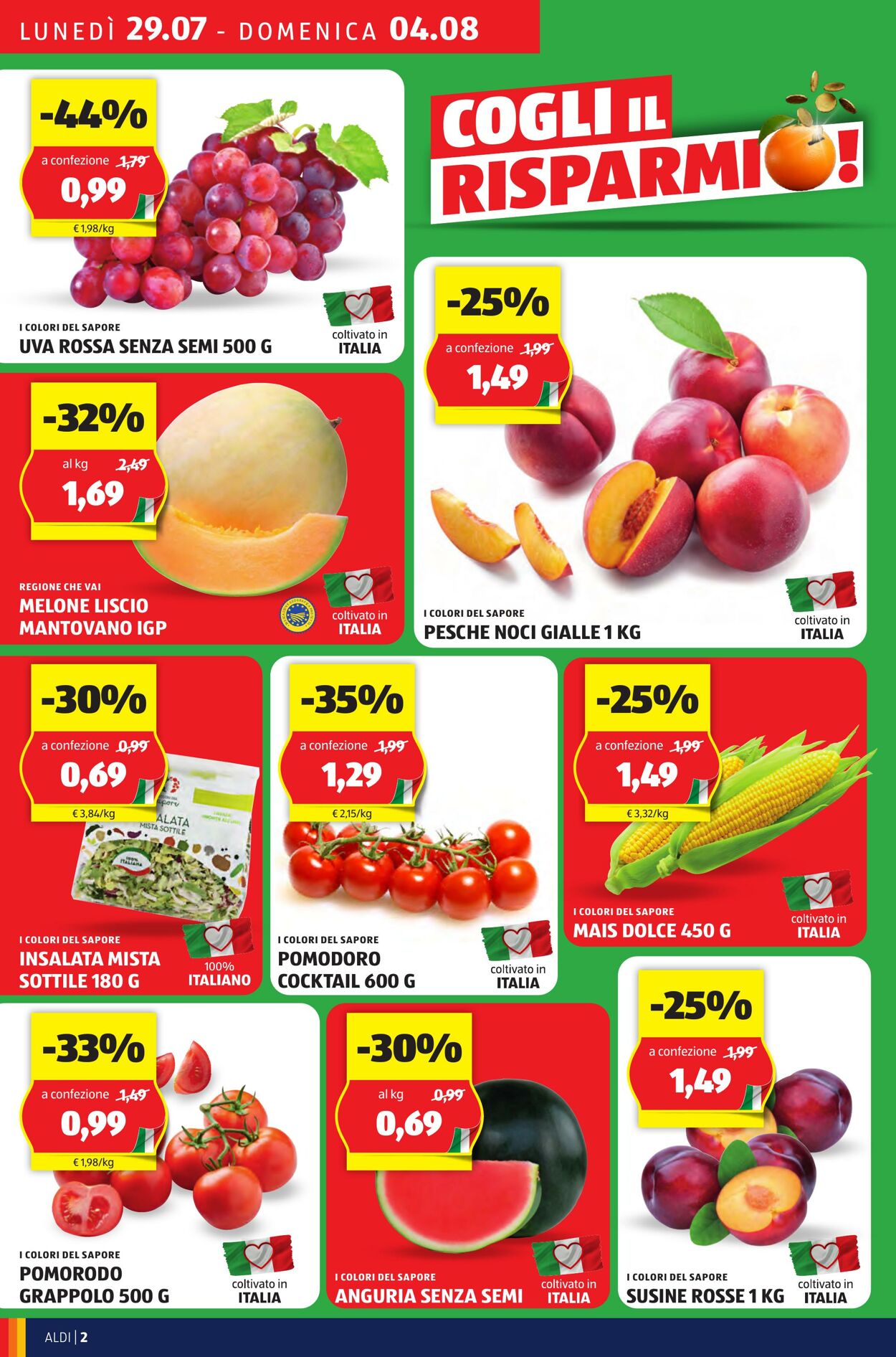 Volantino Aldi 29.07.2024 - 04.08.2024