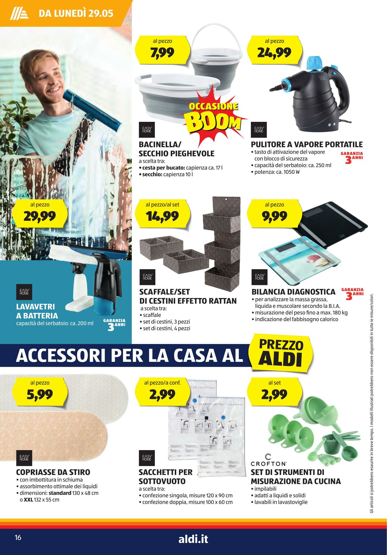 Aldi Volantino Promozionale - Valido da 29.05 a 04.06 - Pagina N. 16 