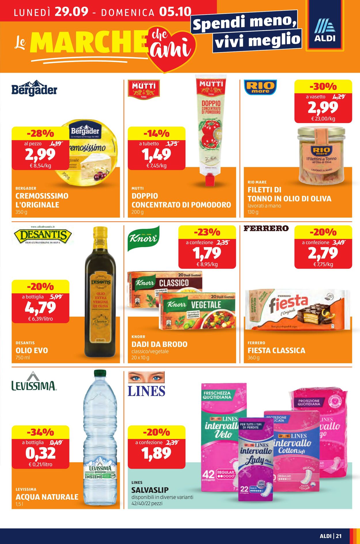 Volantino Aldi 29.09.2025 - 05.10.2025