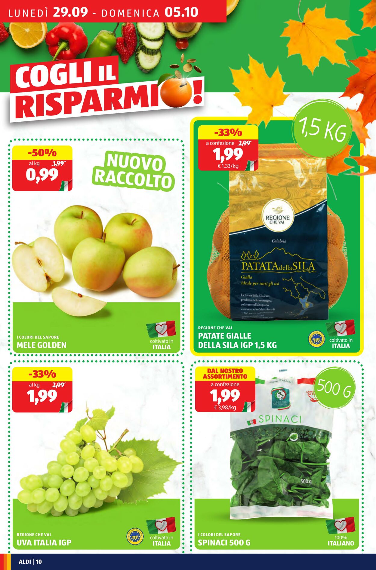 Volantino Aldi 29.09.2025 - 05.10.2025