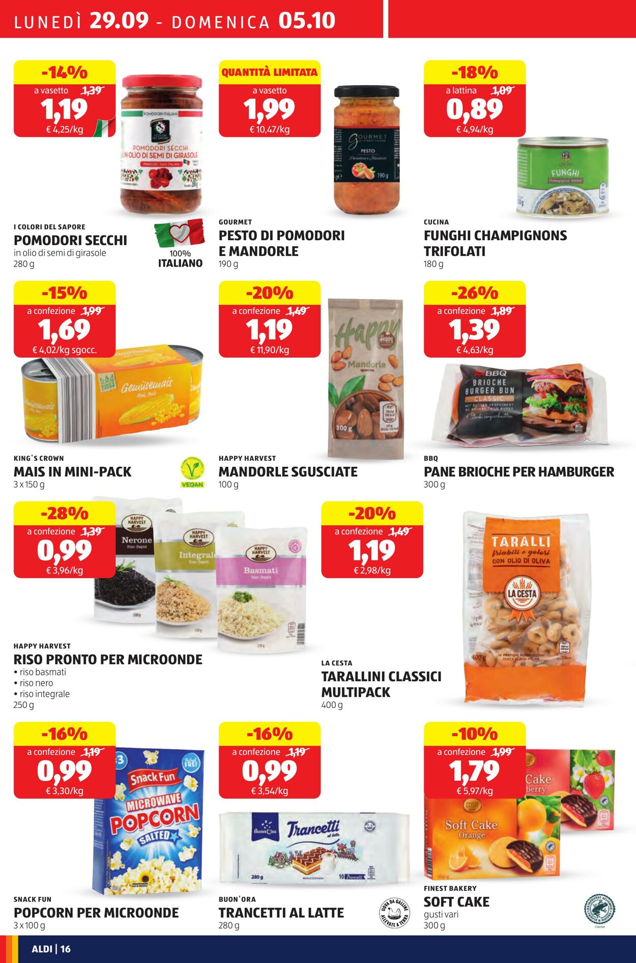 Volantino Aldi 29.09.2025 - 05.10.2025