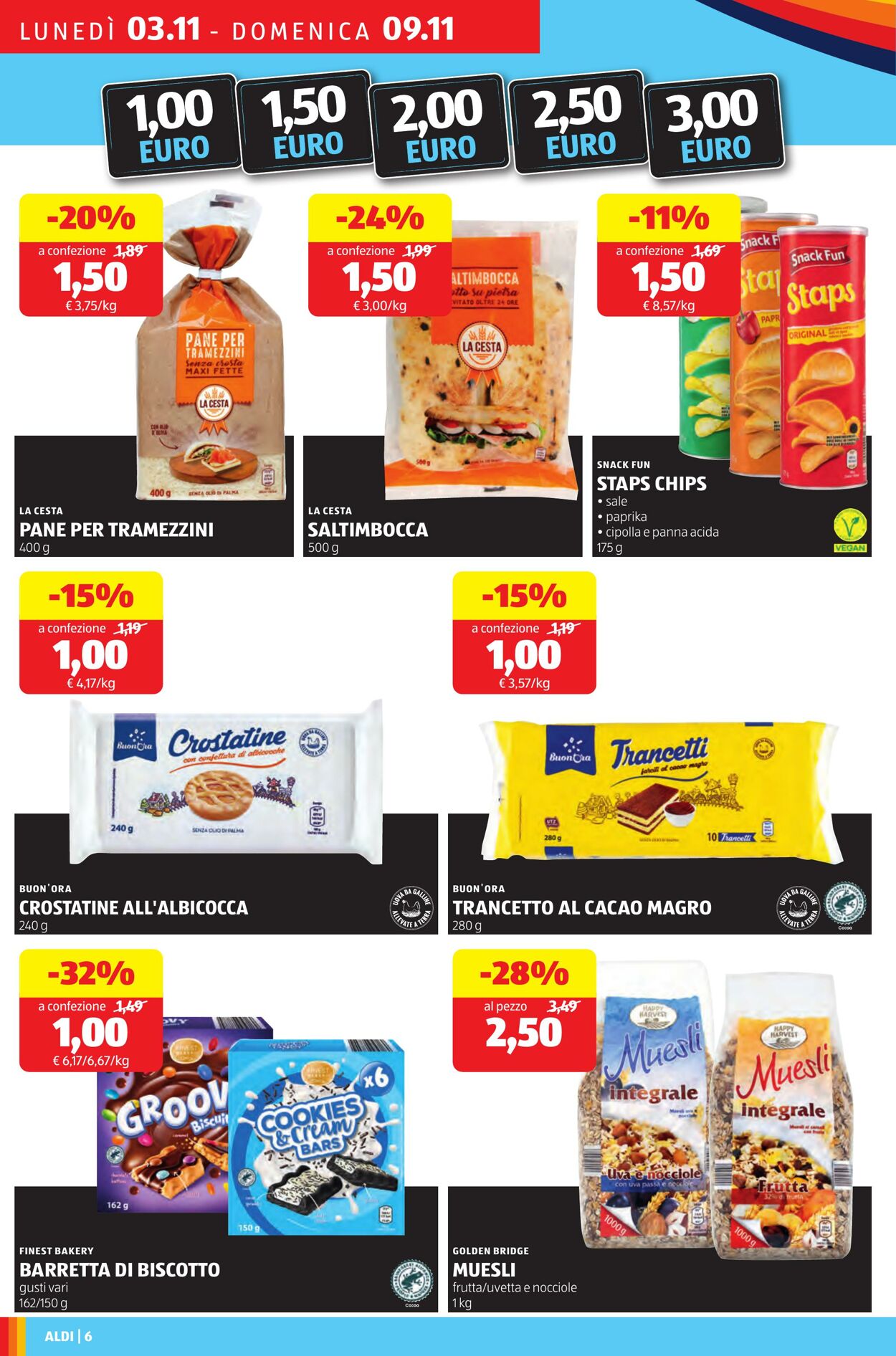 Volantino Aldi 03.11.2025 - 09.11.2025