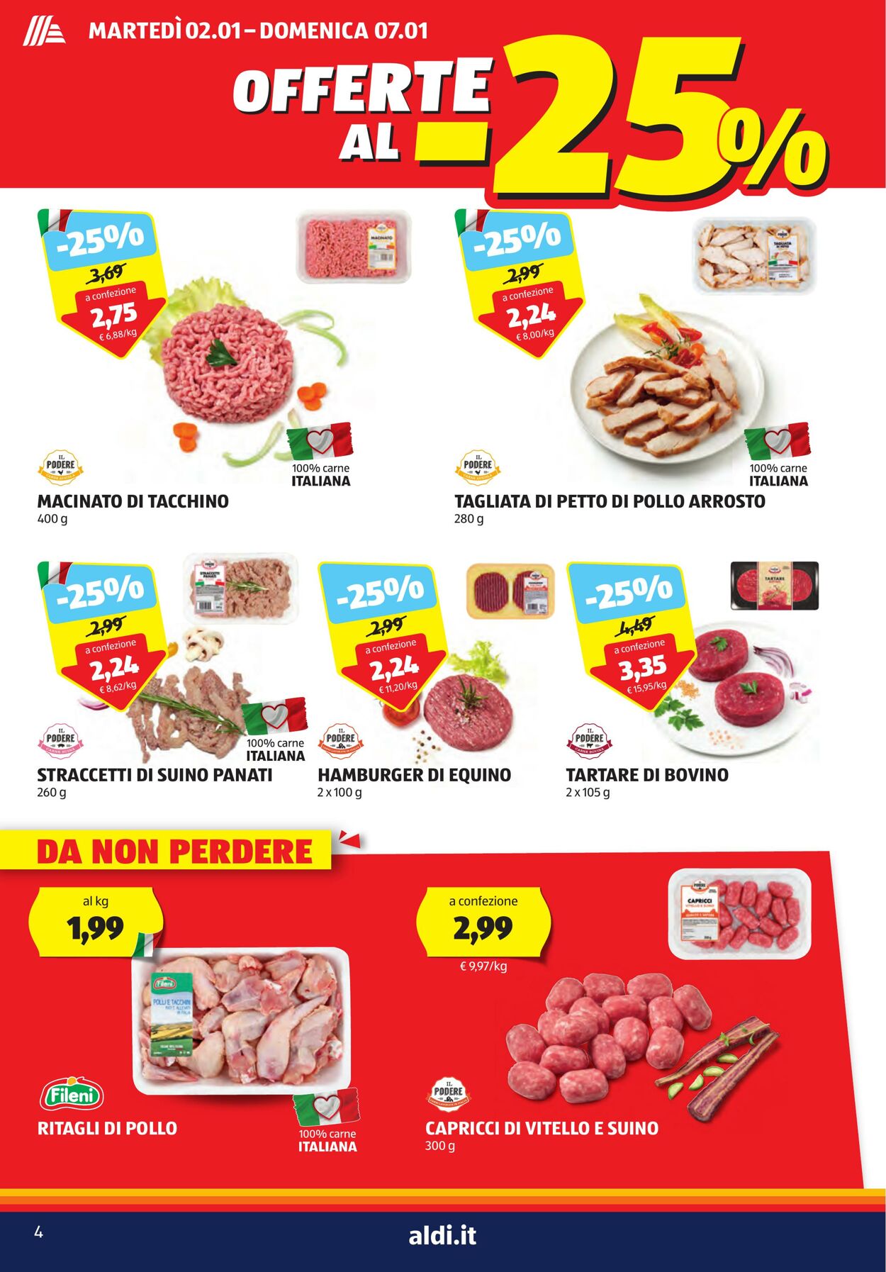 Volantino Aldi 02.01.2024 - 07.01.2024