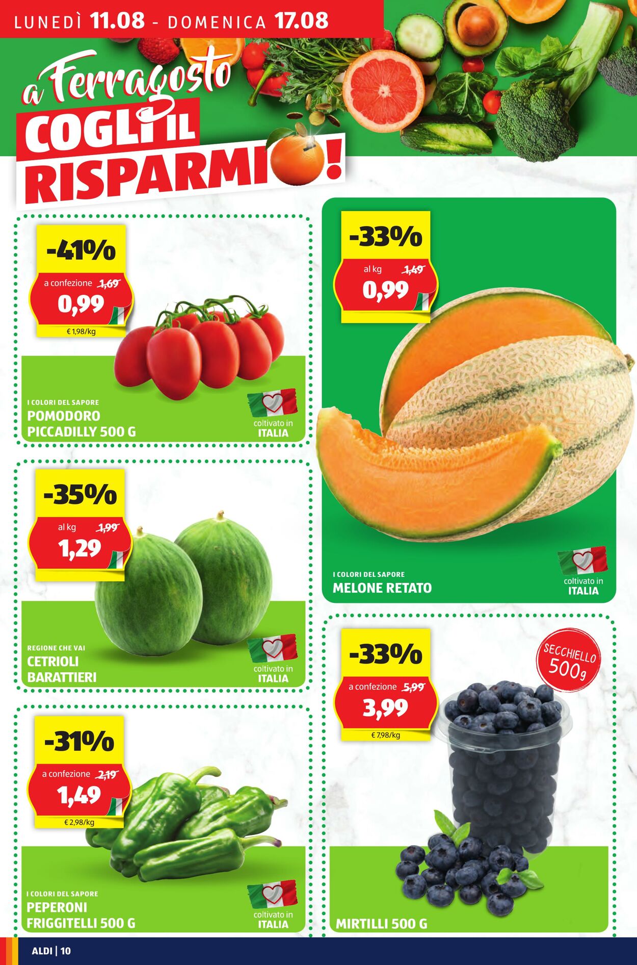 Volantino Aldi 11.08.2025 - 17.08.2025