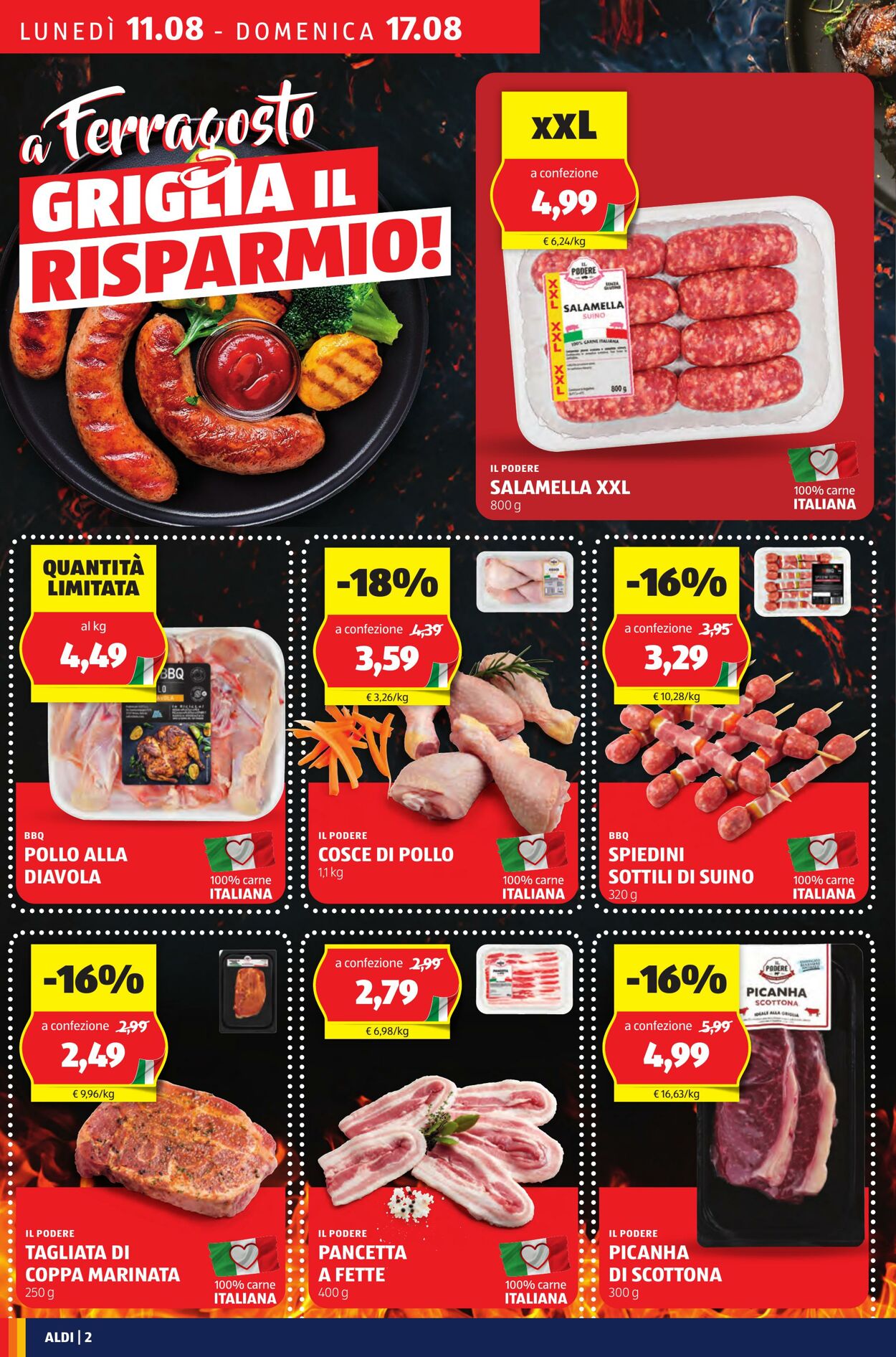 Volantino Aldi 11.08.2025 - 17.08.2025