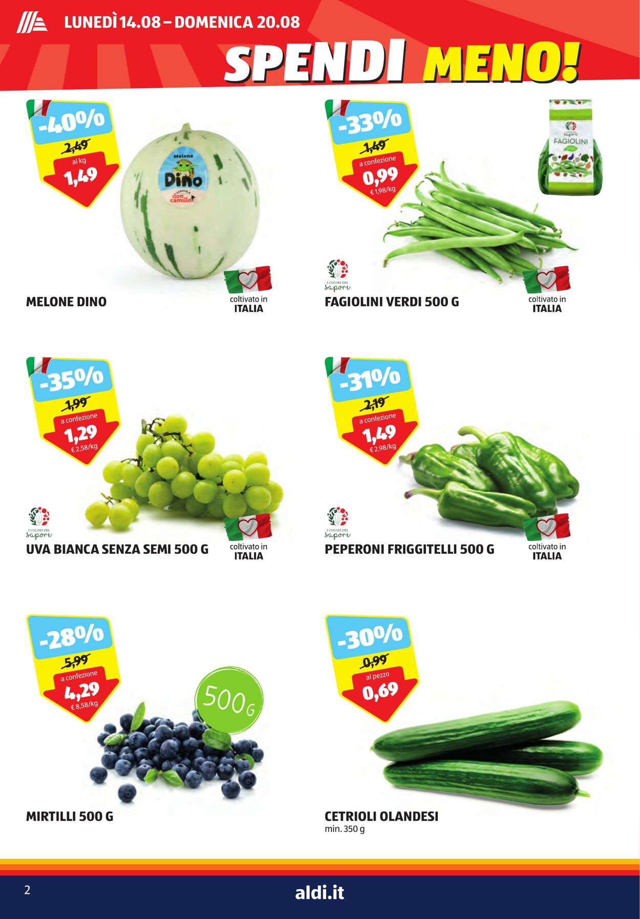 Volantino Aldi 14.08.2023 - 20.08.2023