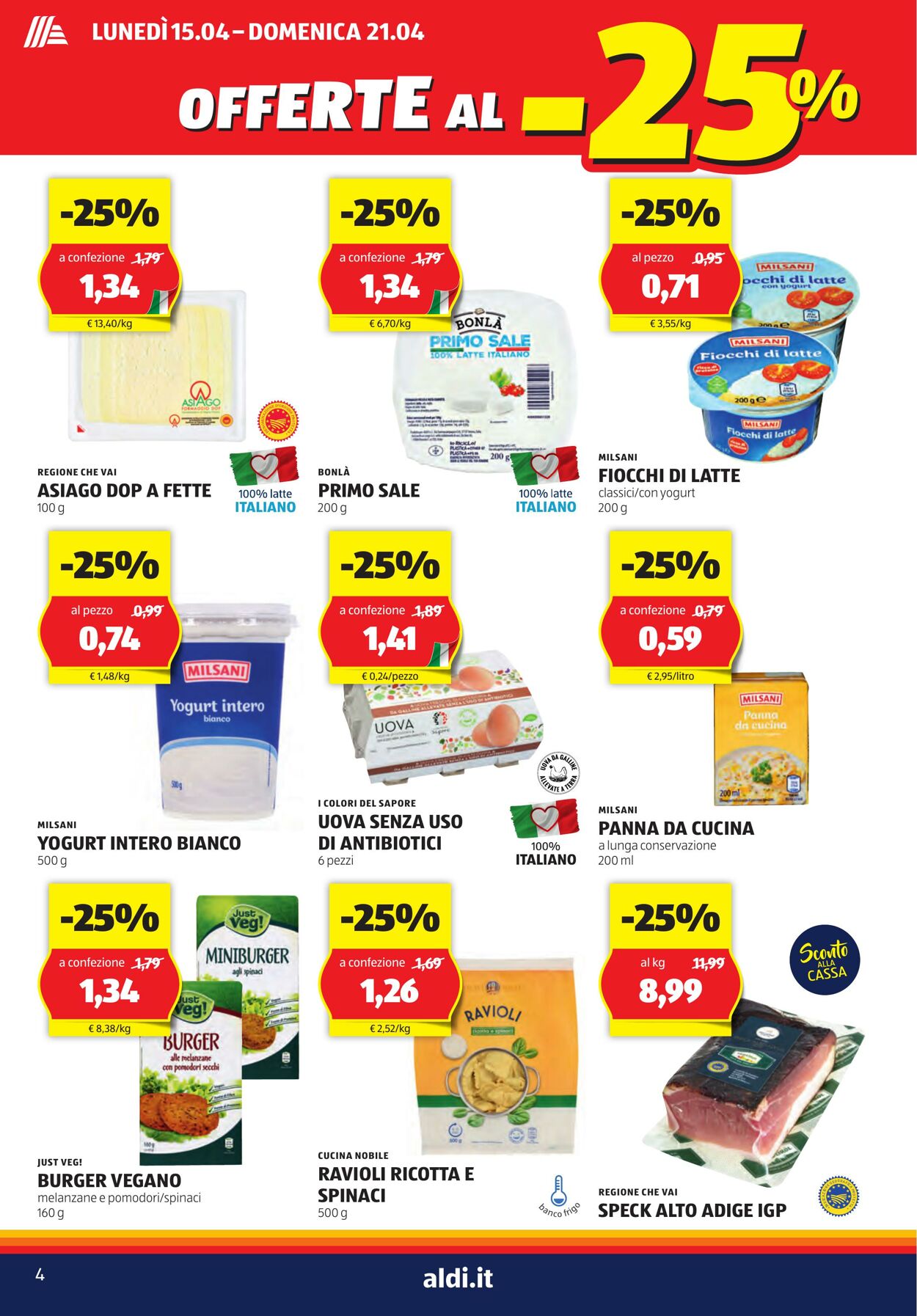 Volantino Aldi 15.04.2024 - 21.04.2024