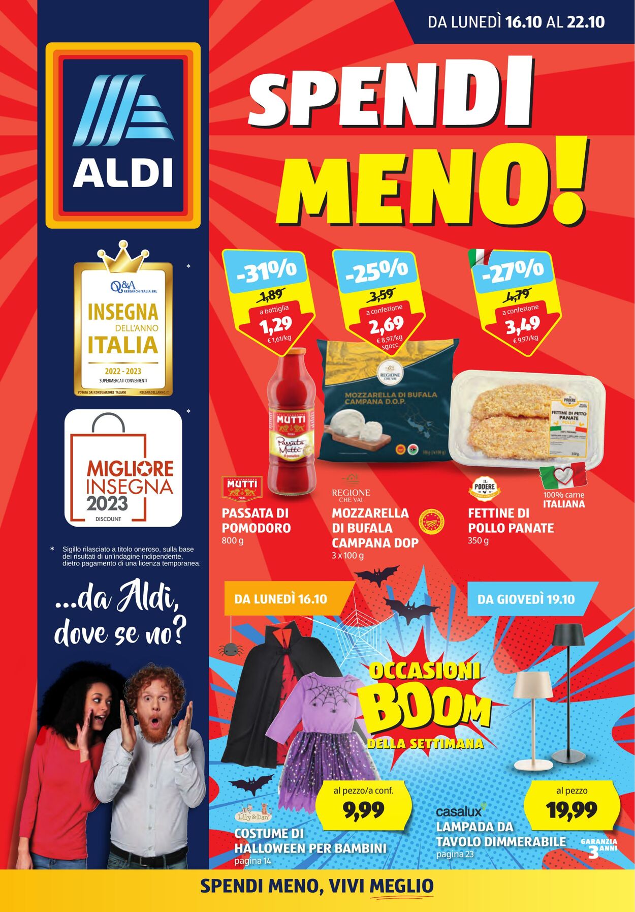 Volantino Aldi 16.10.2023 - 22.10.2023