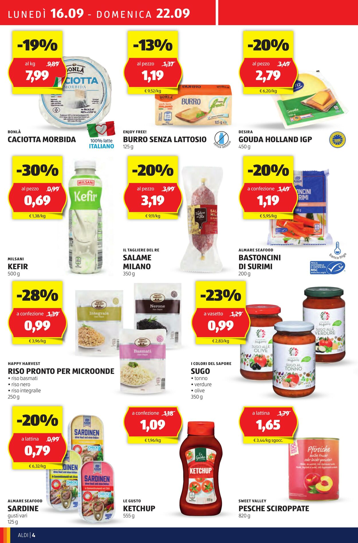 Volantino Aldi 16.09.2024 - 22.09.2024