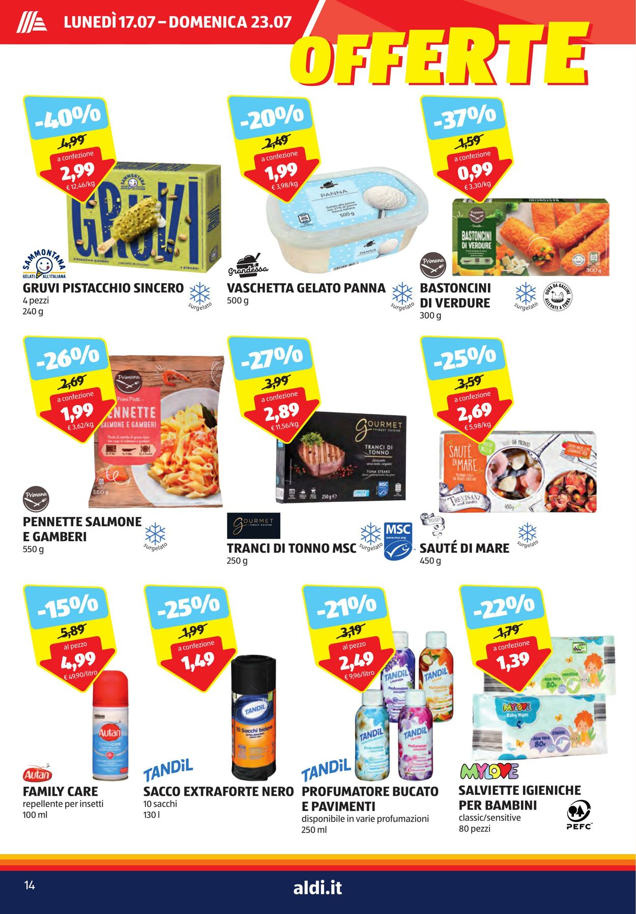 Volantino Aldi 17.07.2023 - 23.07.2023