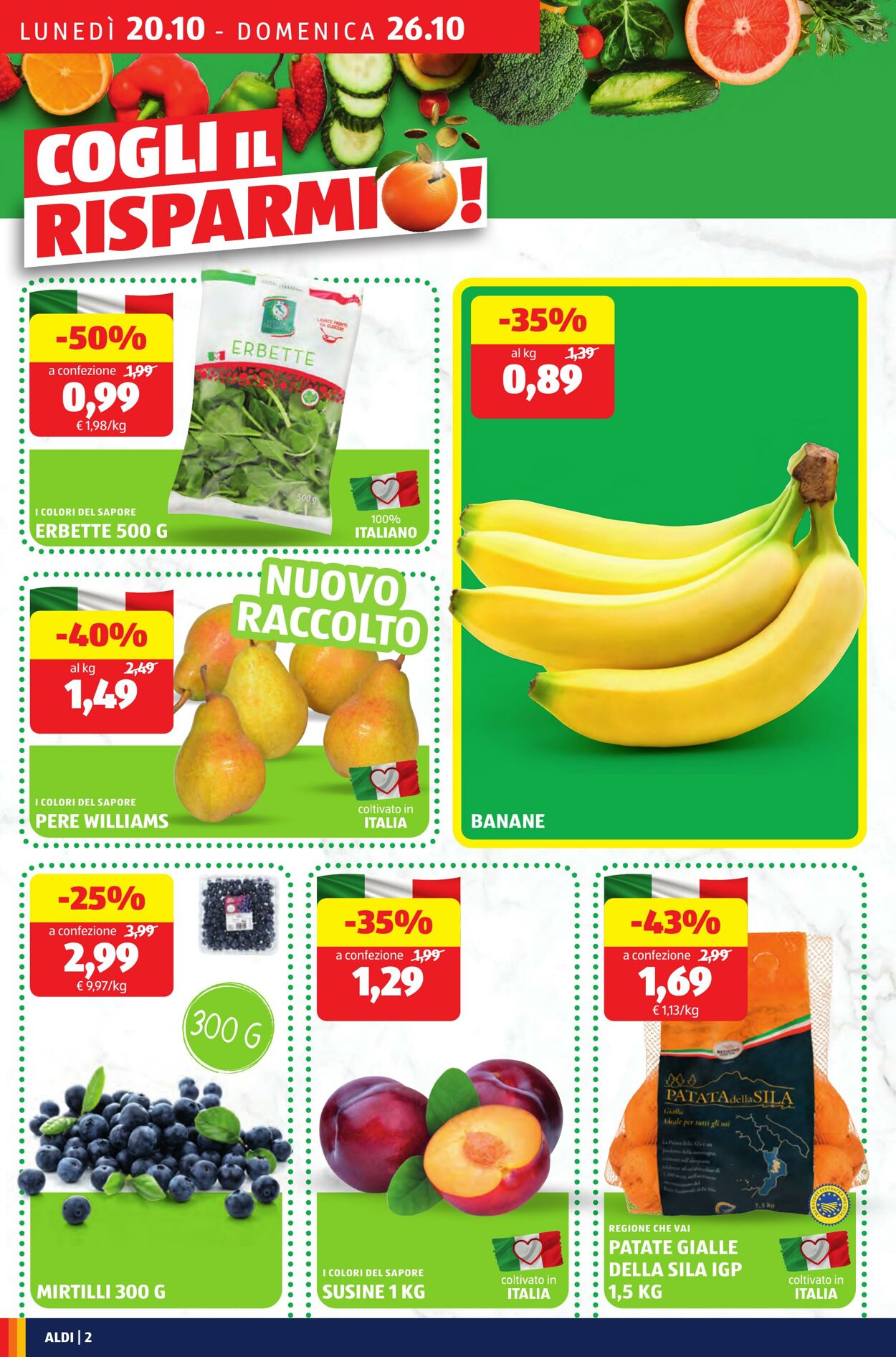 Volantino Aldi 20.10.2025 - 26.10.2025