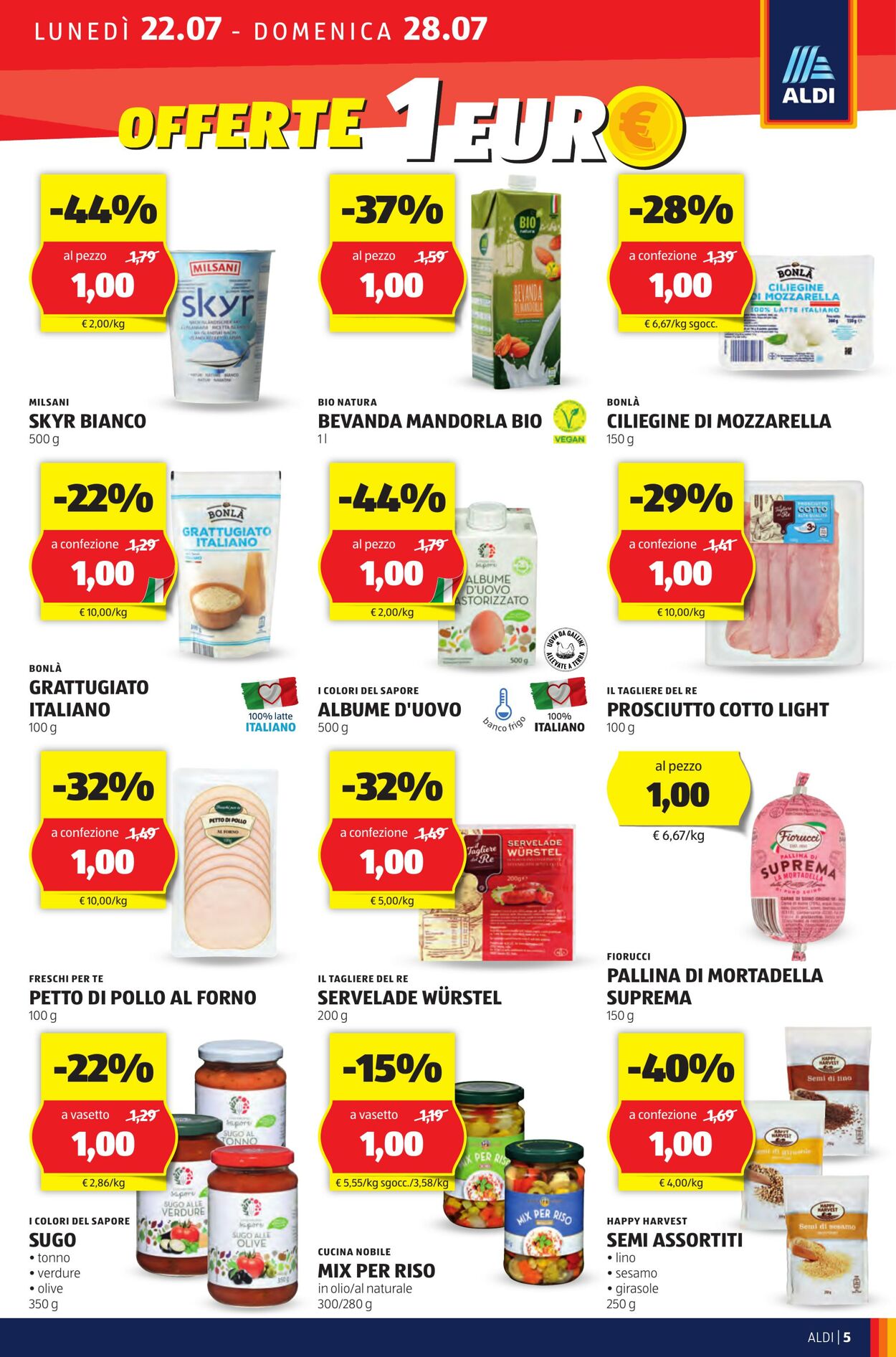 Volantino Aldi 22.07.2024 - 28.07.2024