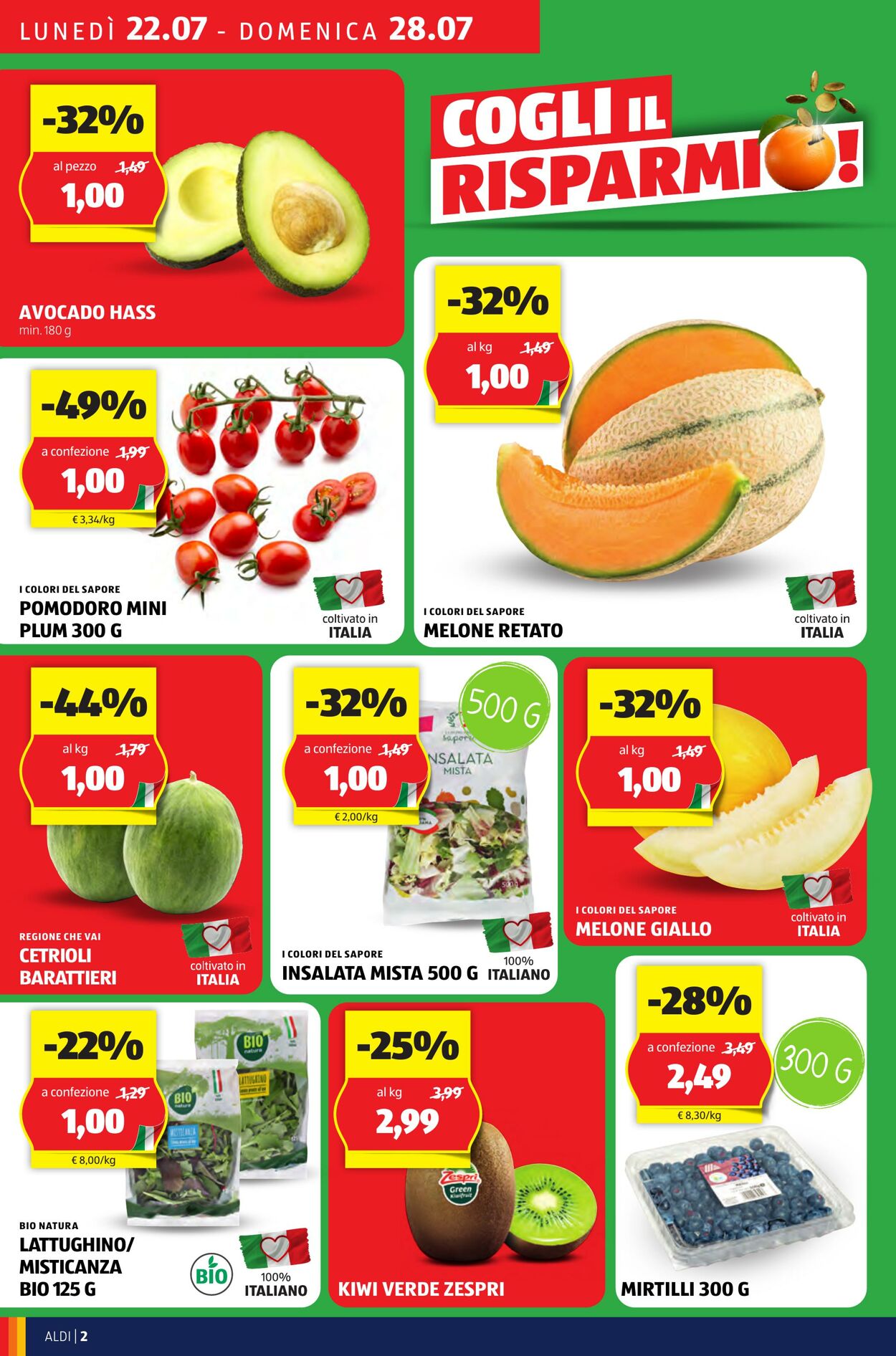 Volantino Aldi 22.07.2024 - 28.07.2024