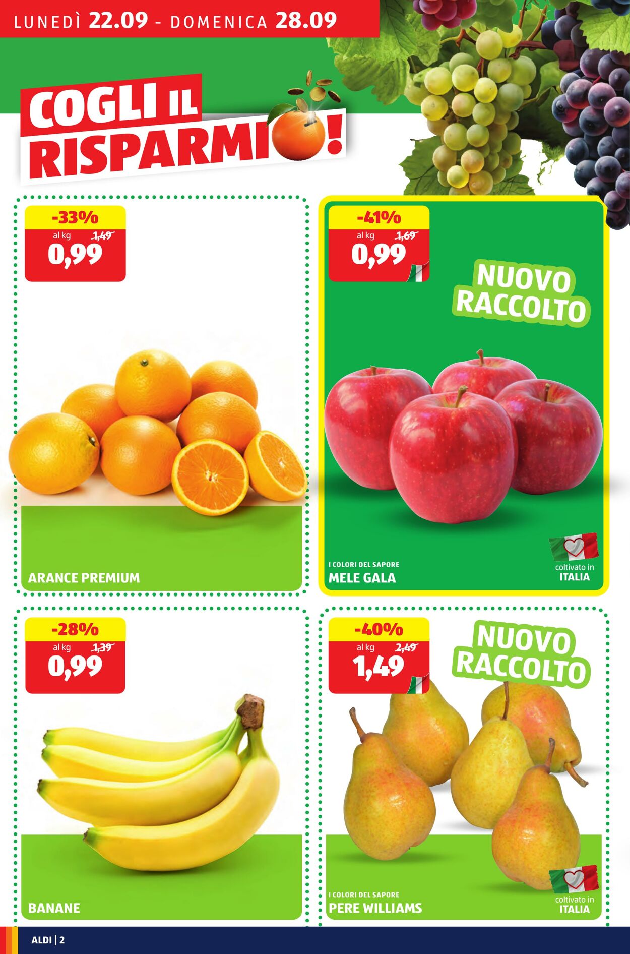Volantino Aldi 22.09.2025 - 28.09.2025