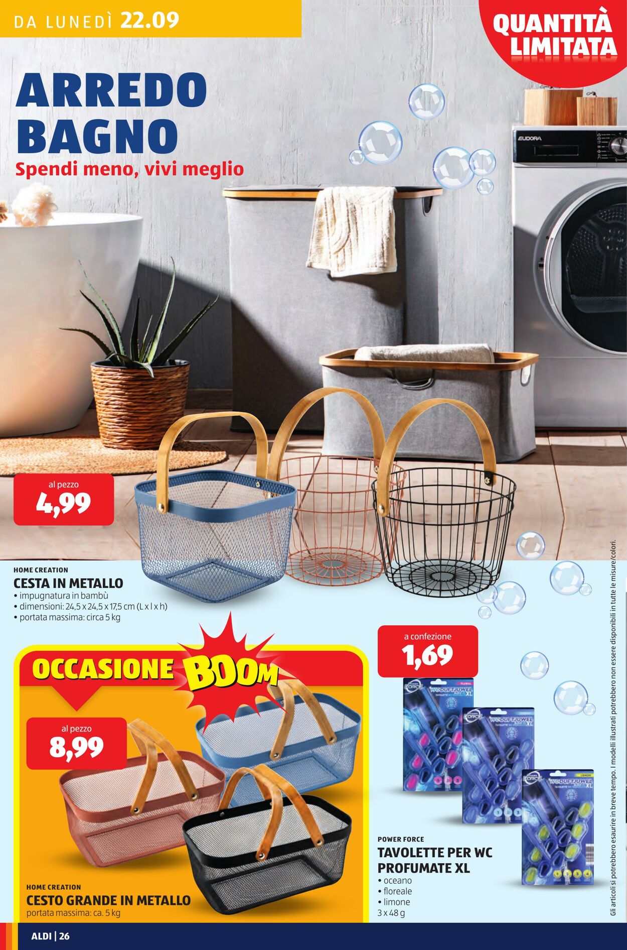Volantino Aldi 22.09.2025 - 28.09.2025
