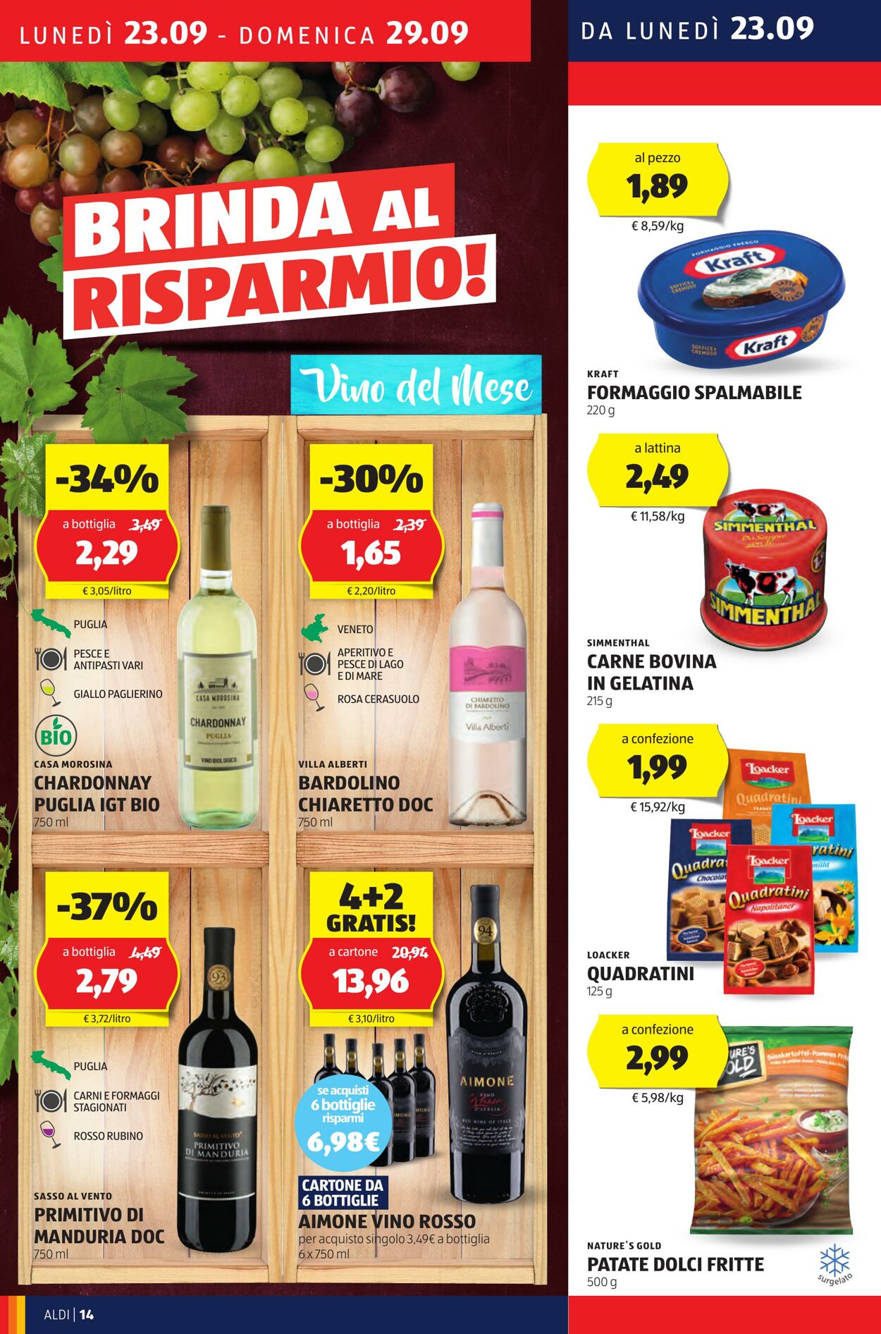 Volantino Aldi 23.09.2024 - 29.09.2024