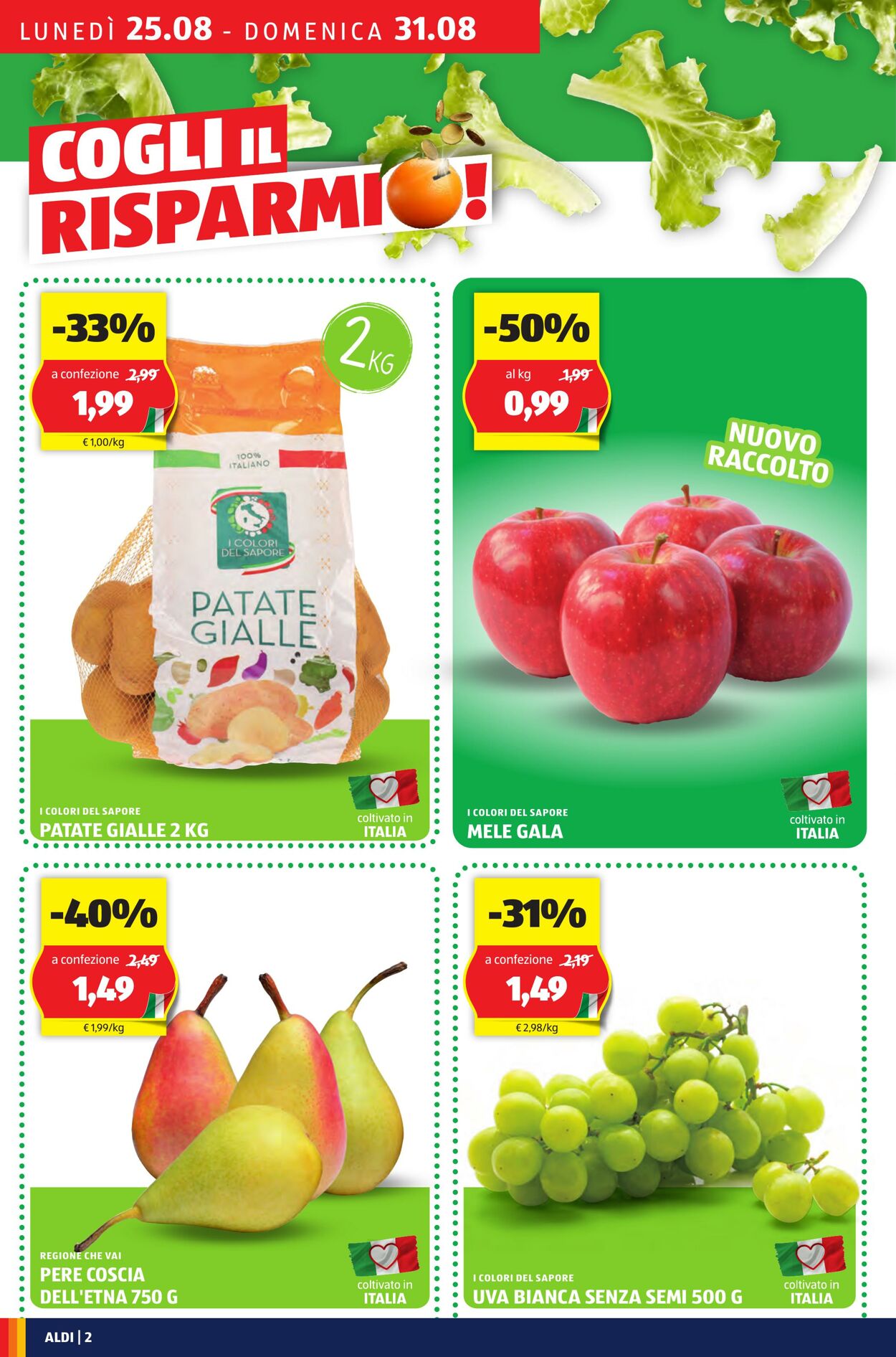 Volantino Aldi 25.08.2025 - 31.08.2025