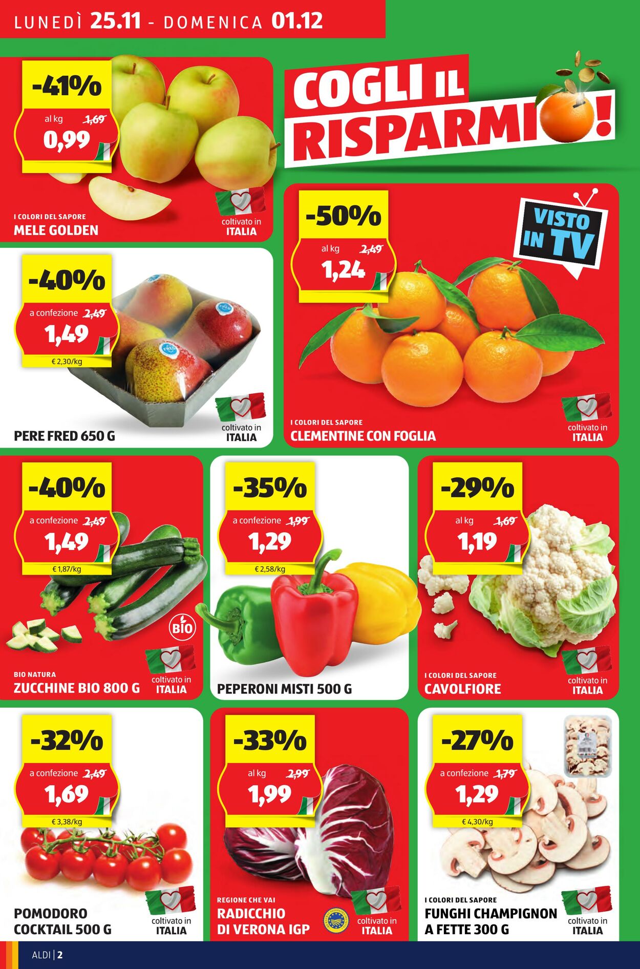 Volantino Aldi 25.11.2024 - 01.12.2024