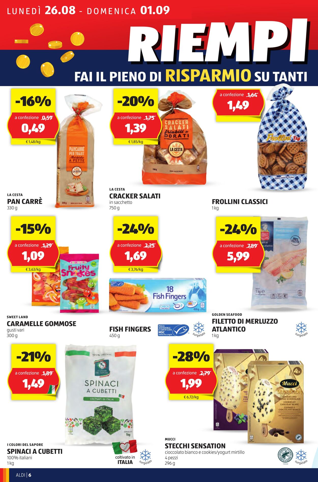 Volantino Aldi 26.08.2024 - 01.09.2024