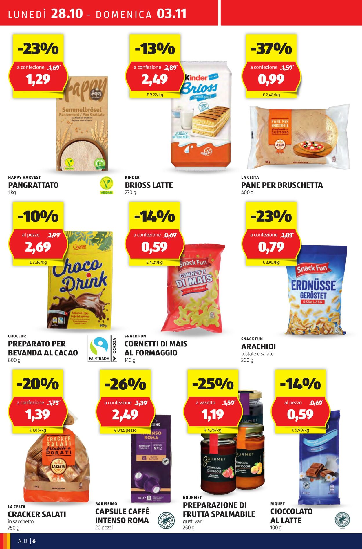 Volantino Aldi 28.10.2024 - 03.11.2024