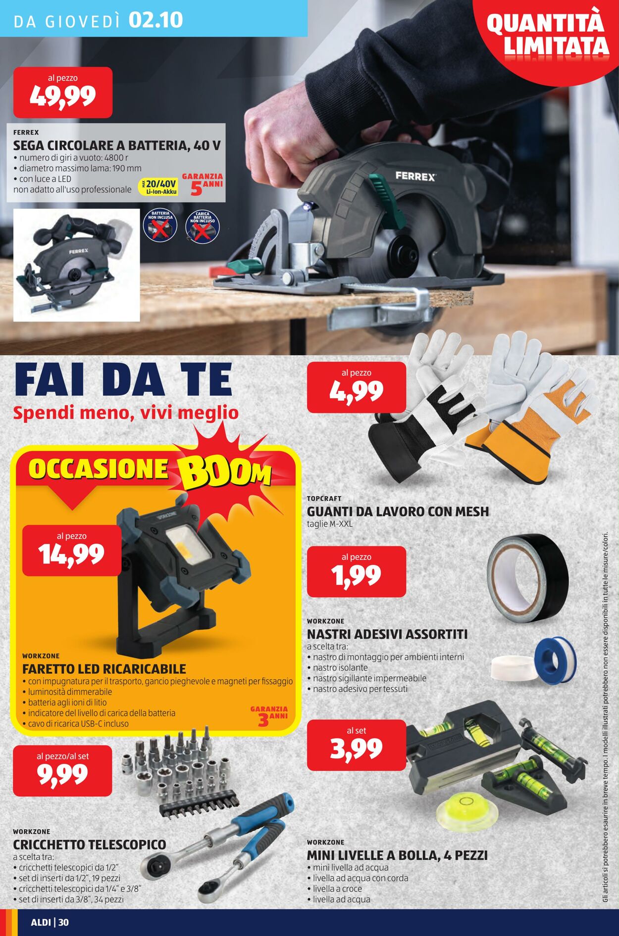 Volantino Aldi 29.09.2025 - 05.10.2025