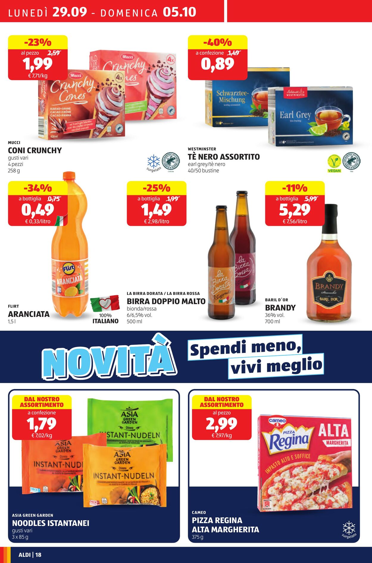 Volantino Aldi 29.09.2025 - 05.10.2025