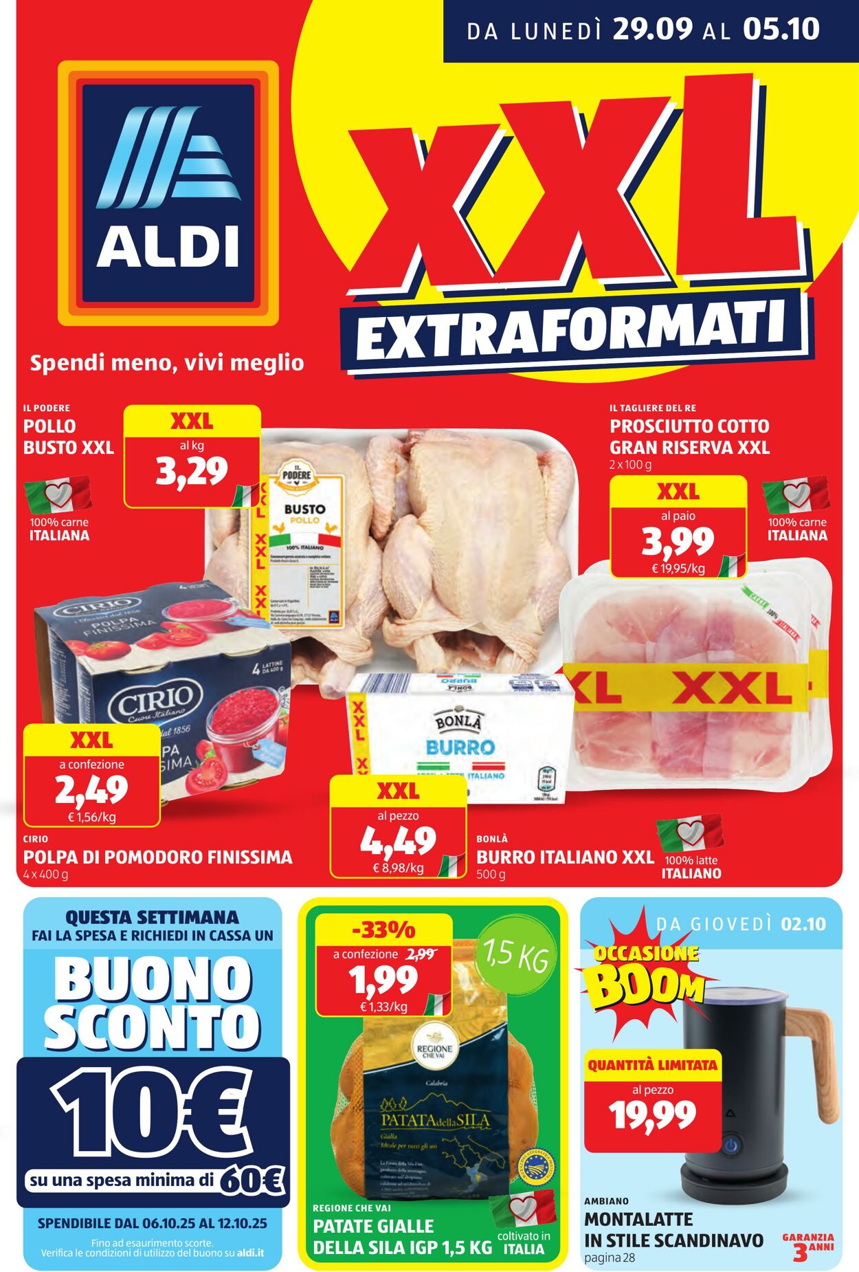 Volantino Aldi 29.09.2025 - 05.10.2025