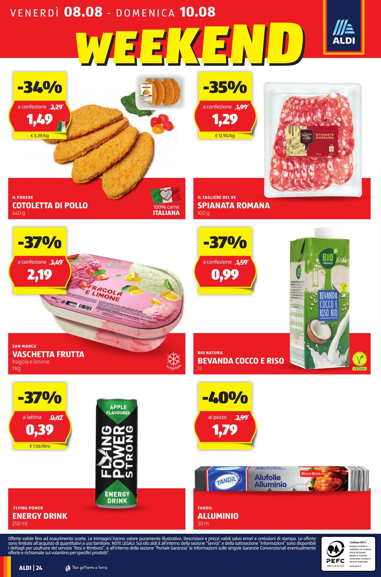 Volantino Aldi 04.08.2025 - 10.08.2025