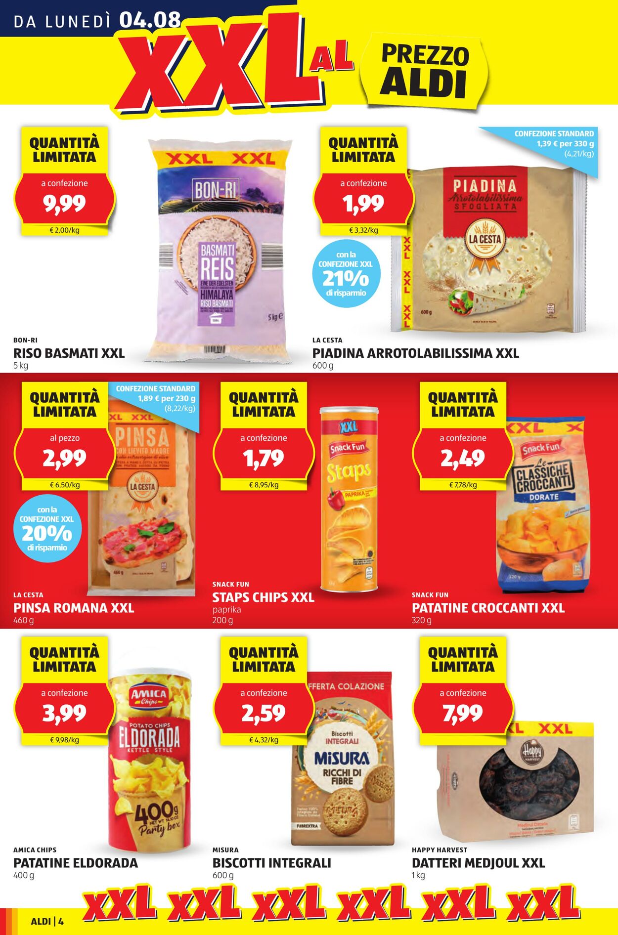 Volantino Aldi 04.08.2025 - 10.08.2025