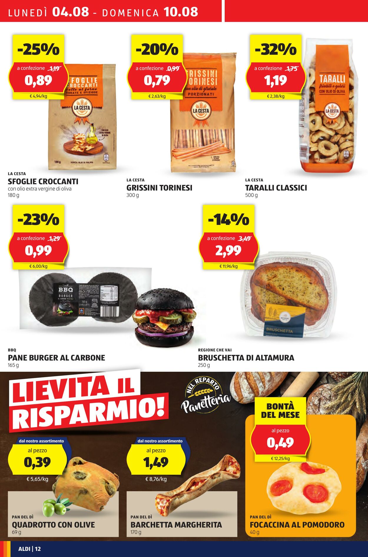 Volantino Aldi 04.08.2025 - 10.08.2025