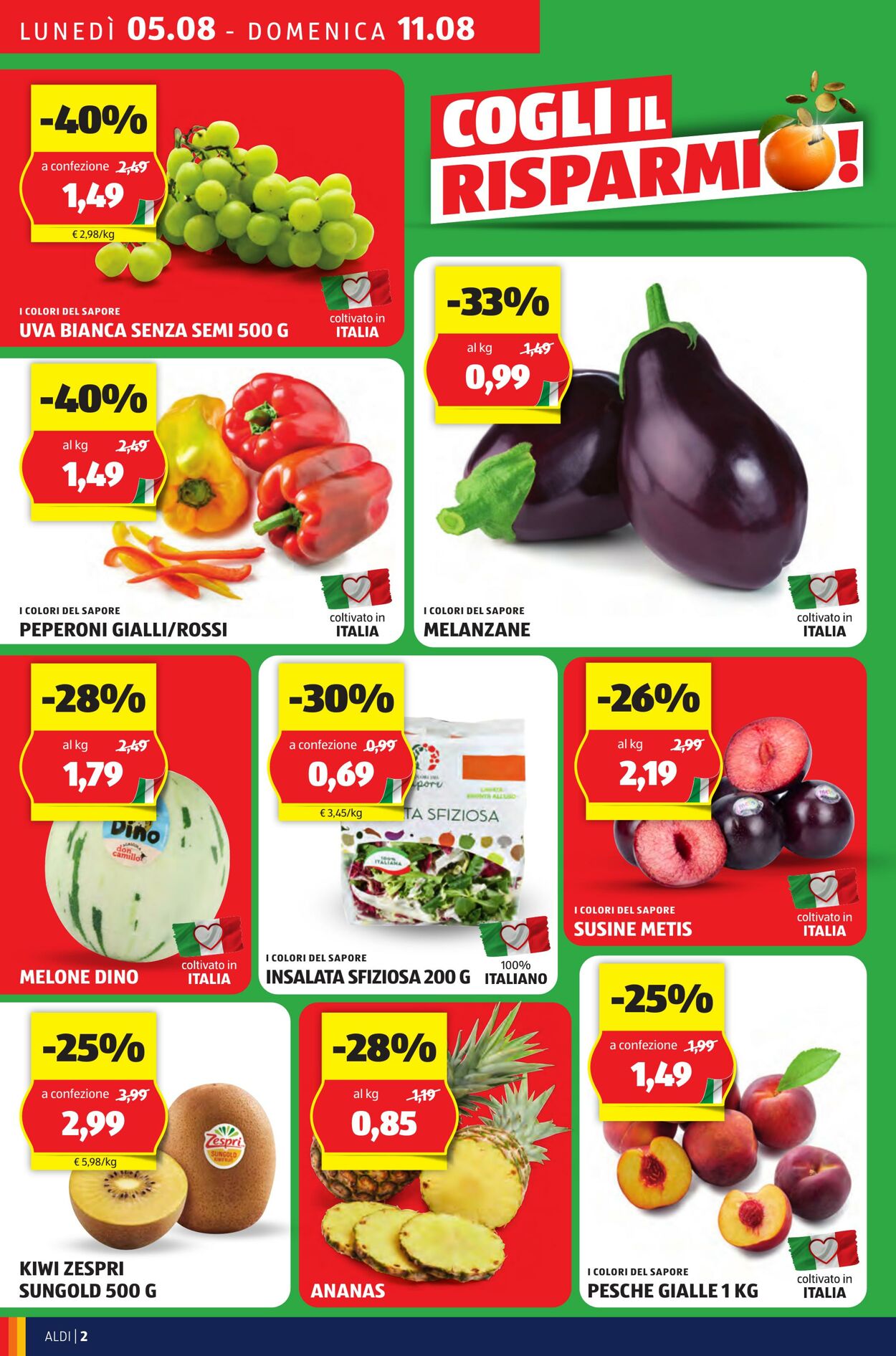 Volantino Aldi 05.08.2024 - 11.08.2024