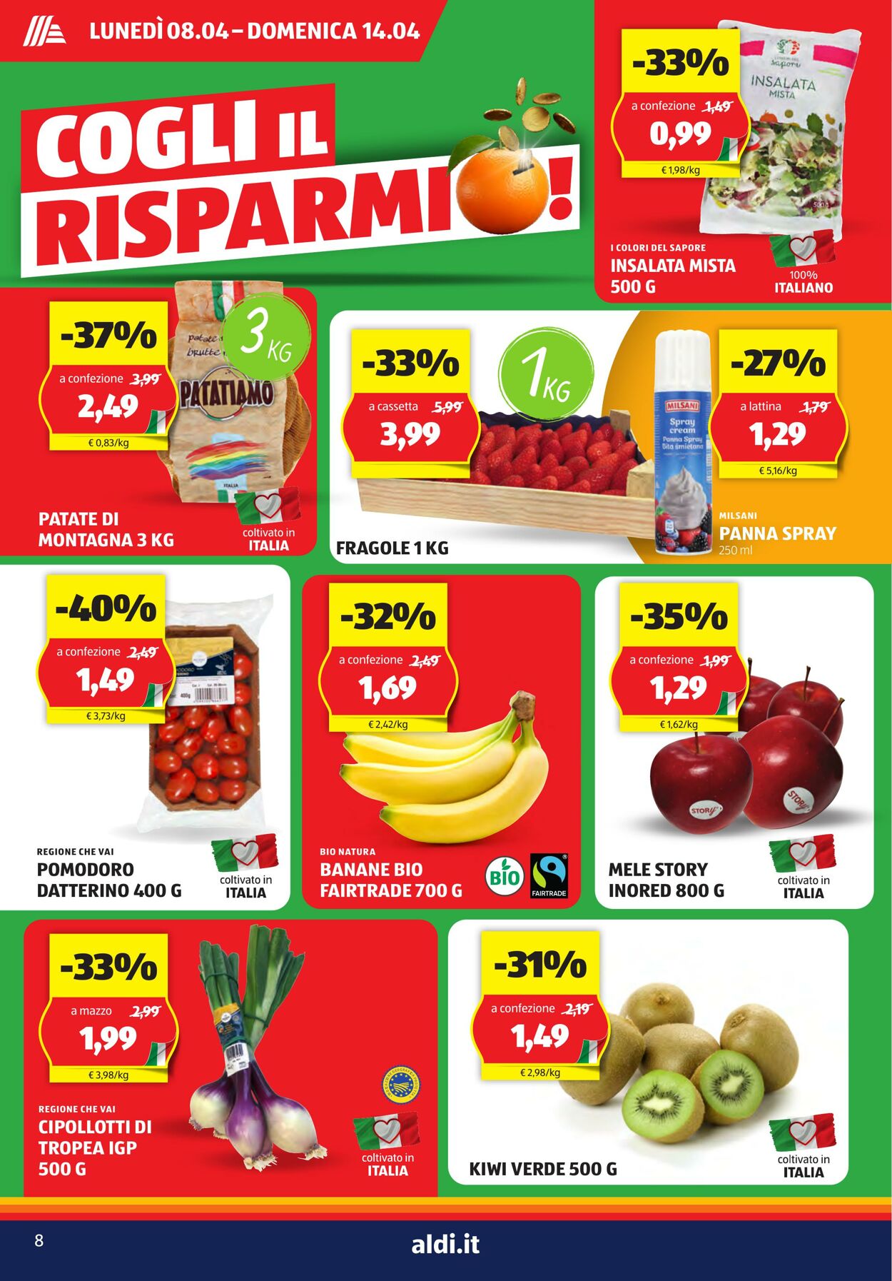 Volantino Aldi 08.04.2024 - 14.04.2024