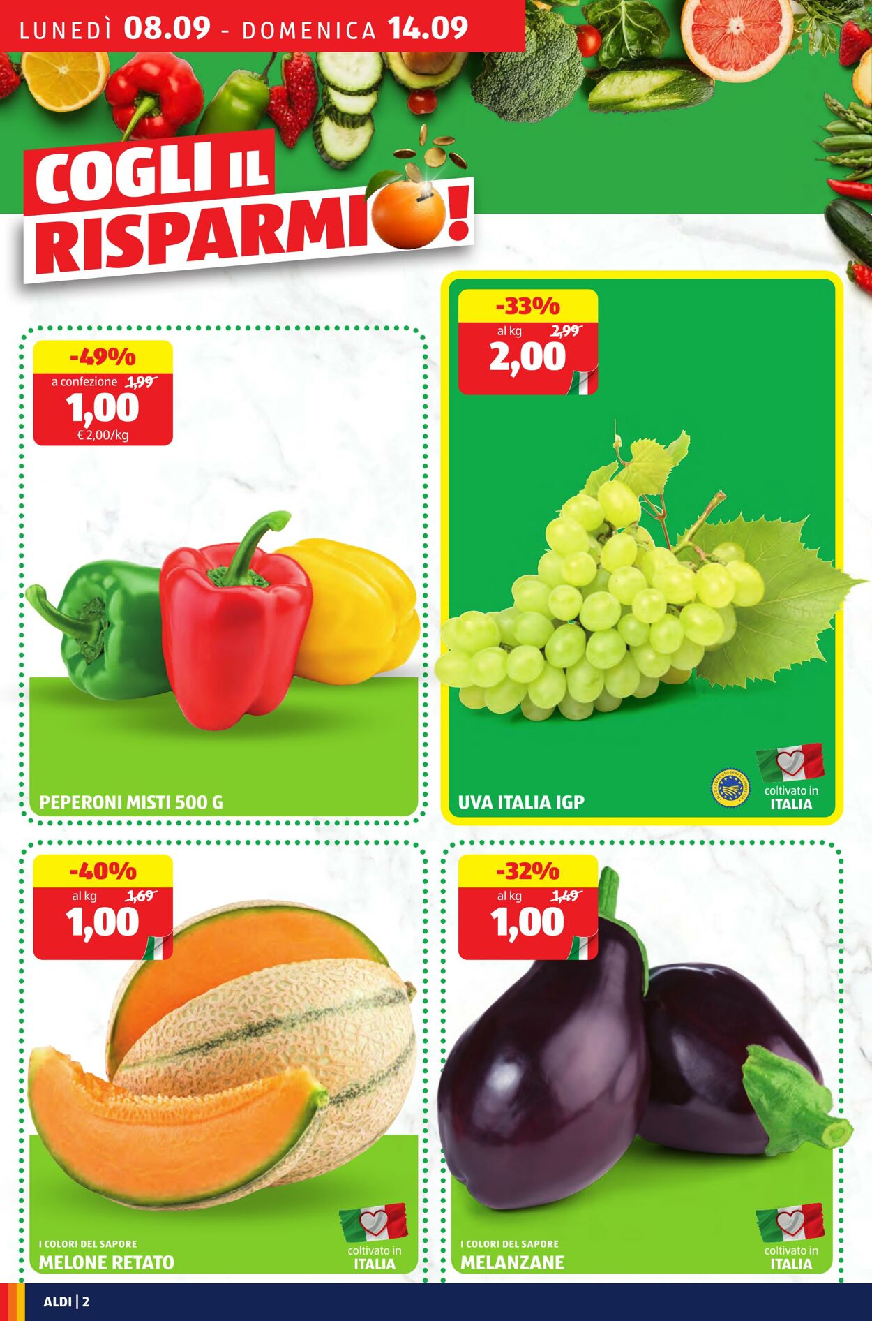 Volantino Aldi 08.09.2025 - 14.09.2025
