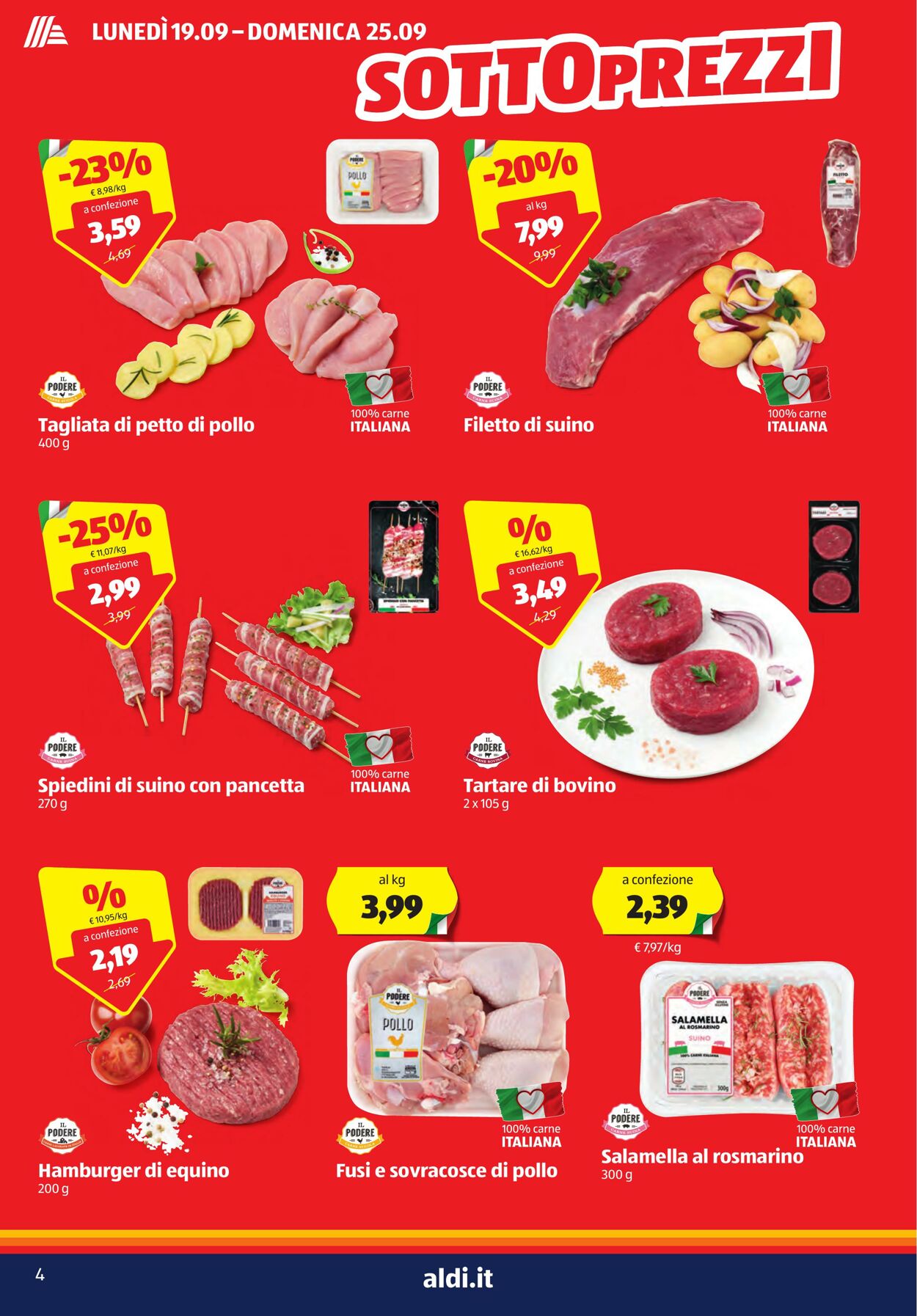 Volantino Aldi 19.09.2022 - 25.09.2022