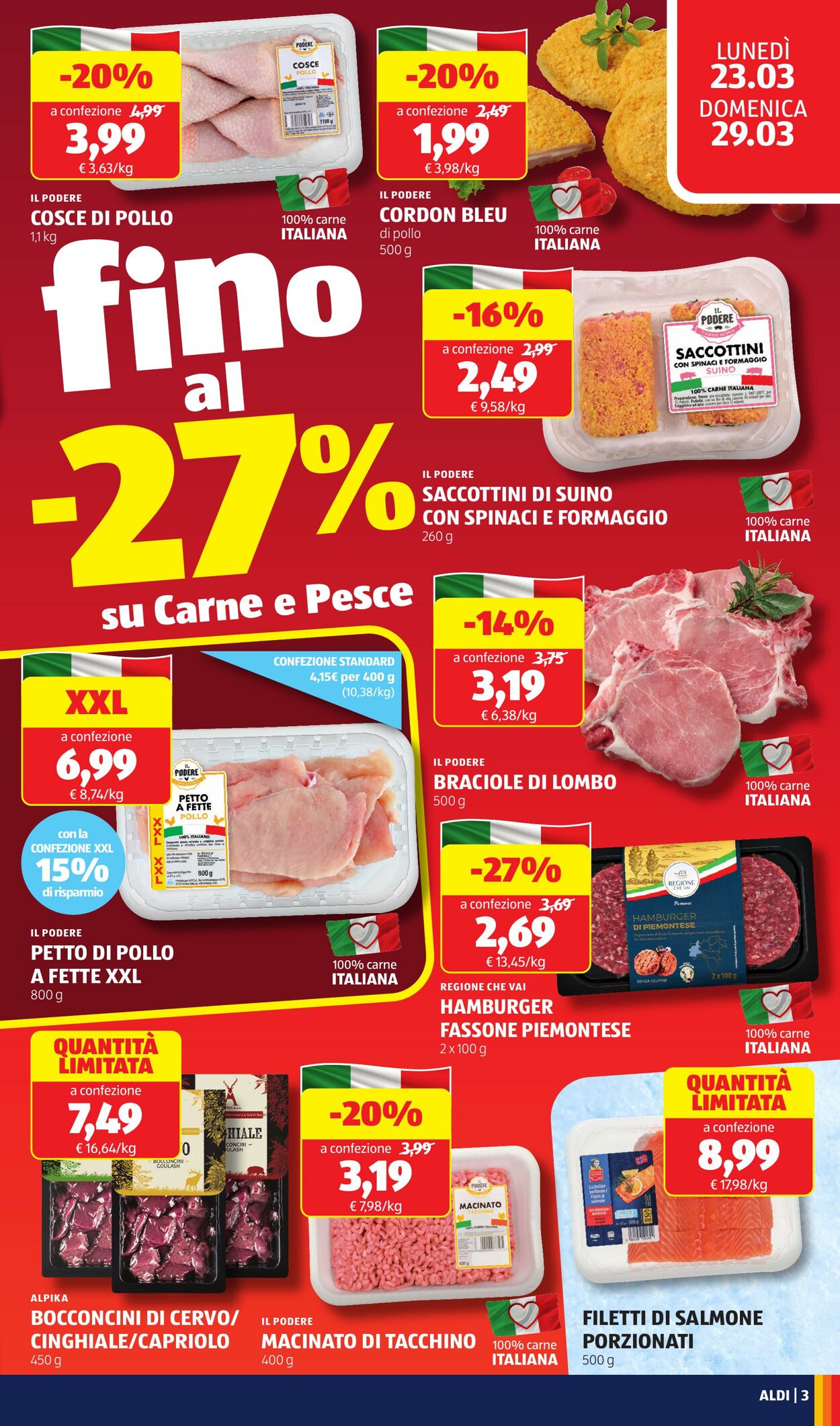 Volantino Aldi 23.03.2026 - 29.03.2026