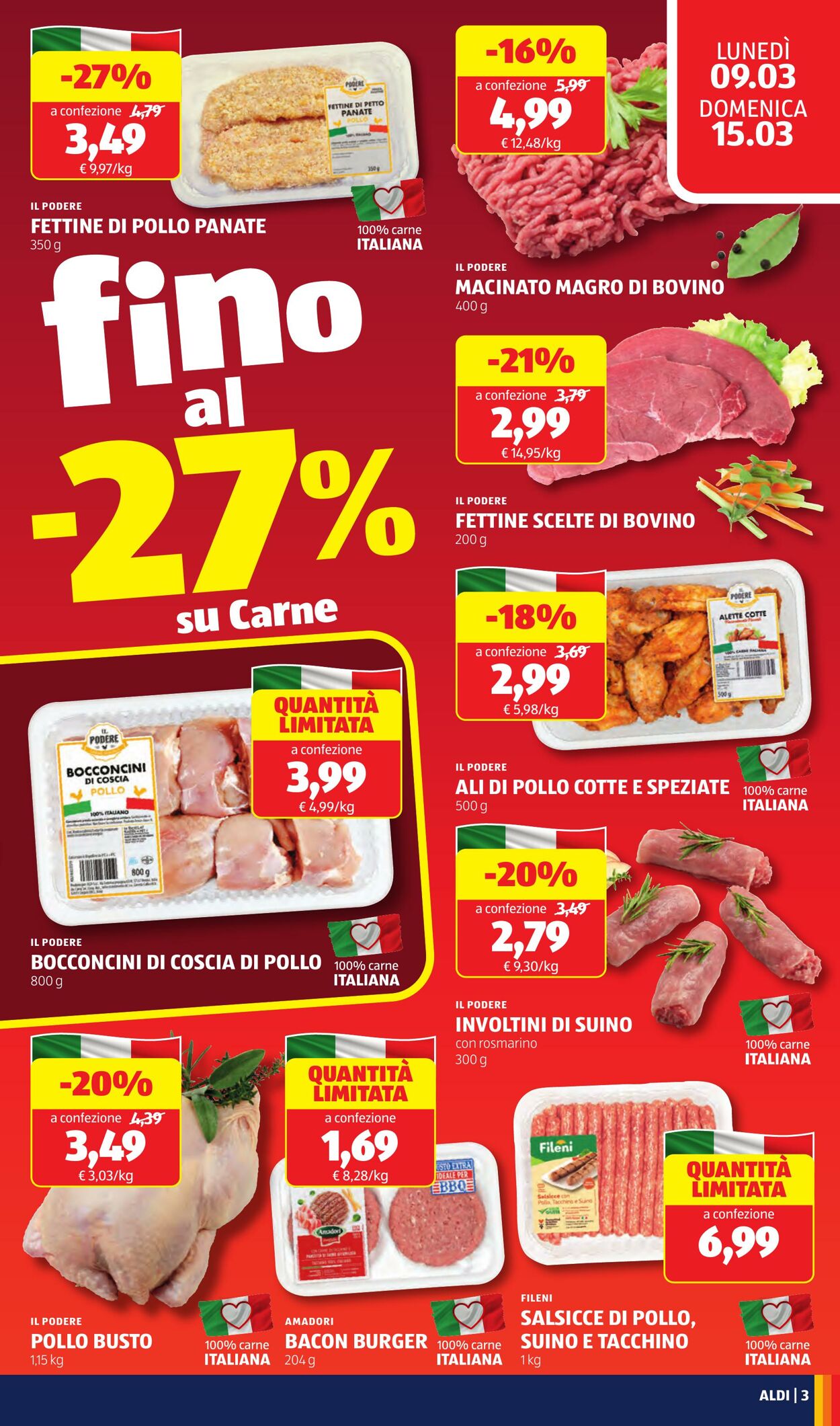 Volantino Aldi 09.03.2026 - 15.03.2026
