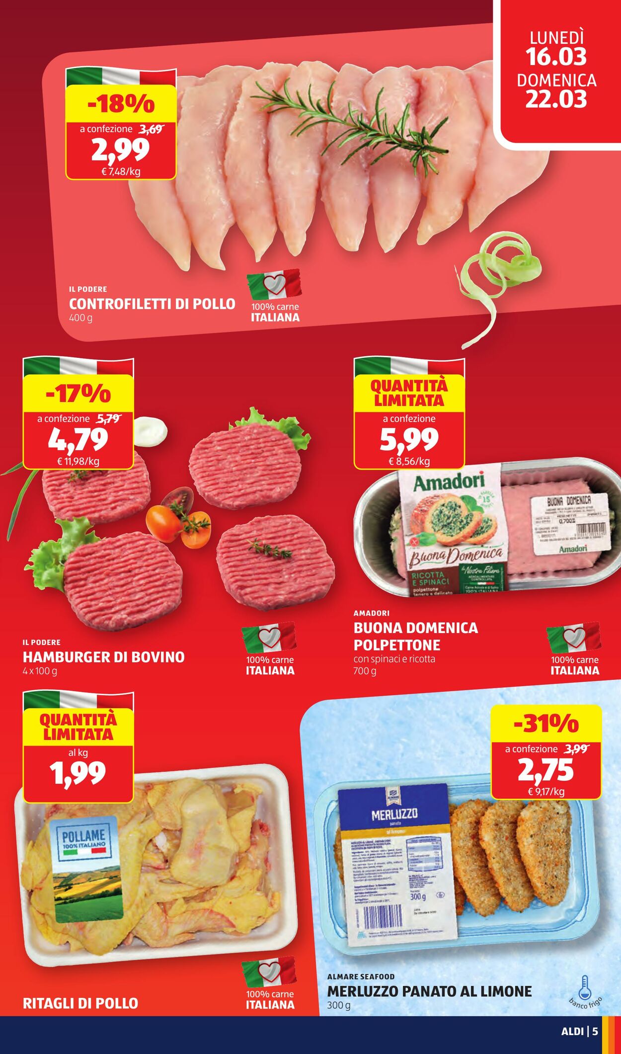 Volantino Aldi 16.03.2026 - 22.03.2026