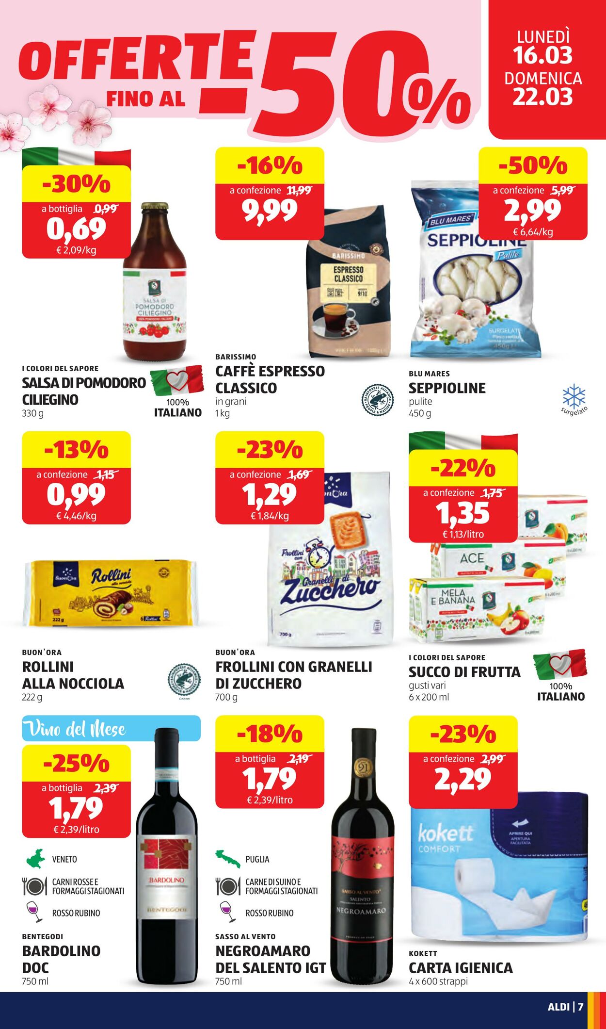 Volantino Aldi 16.03.2026 - 22.03.2026