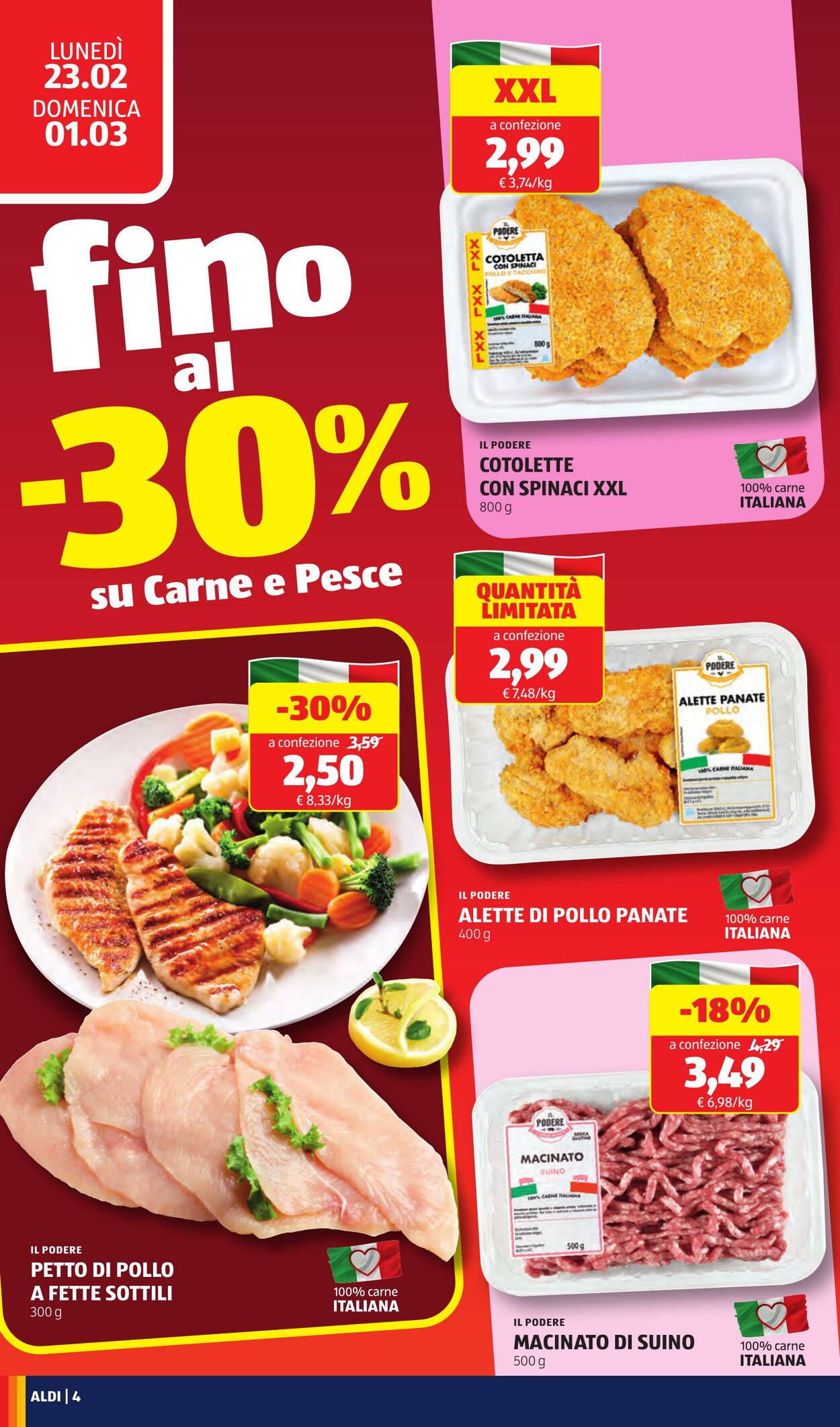 Volantino Aldi 23.02.2026 - 01.03.2026