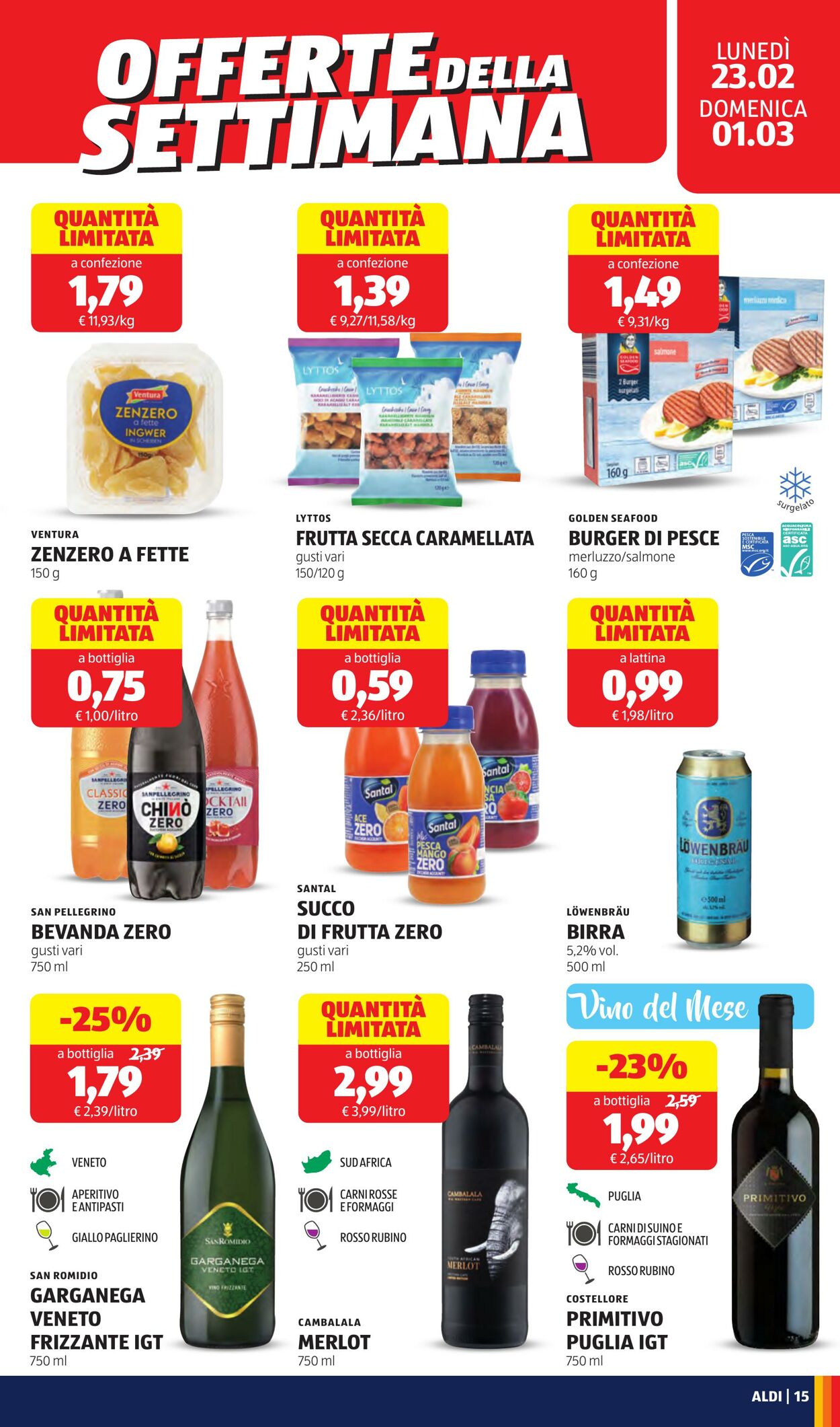 Volantino Aldi 23.02.2026 - 01.03.2026