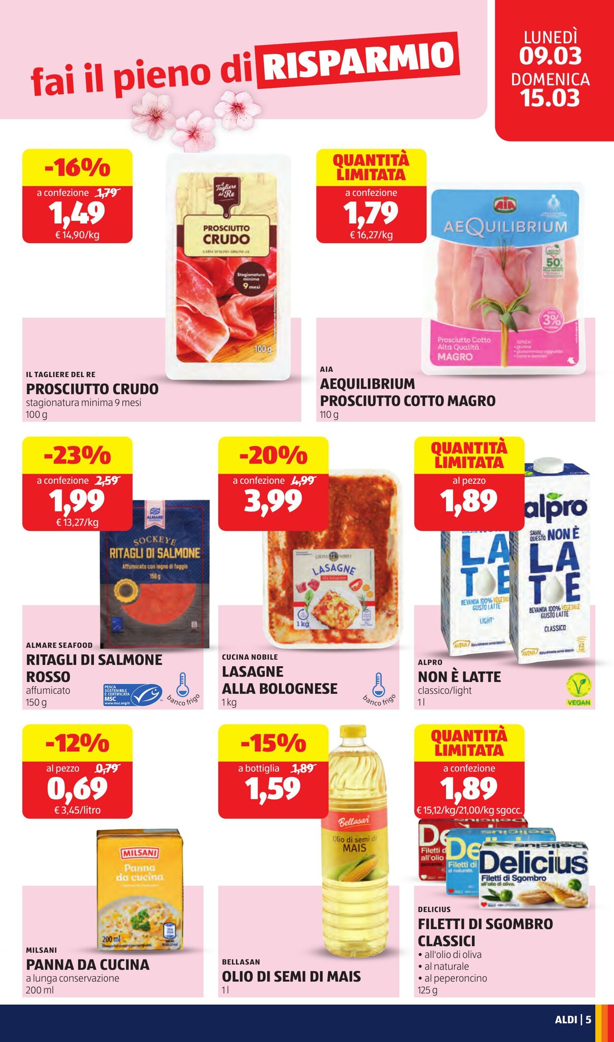 Volantino Aldi 09.03.2026 - 15.03.2026