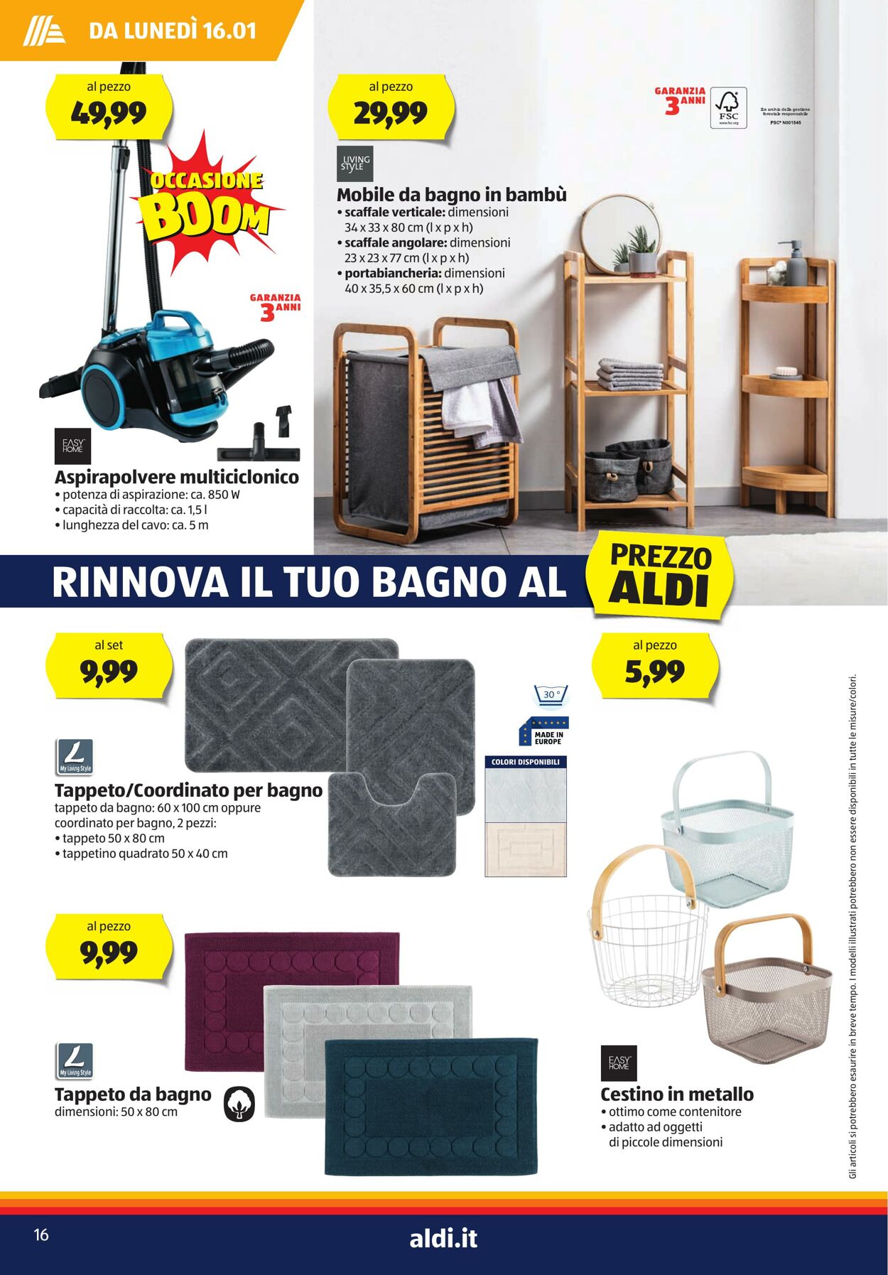 Volantino Aldi 16.01.2023 - 22.01.2023