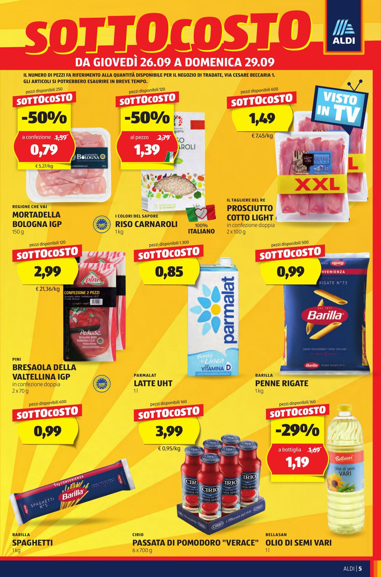 Volantino Aldi 26.09.2024 - 29.09.2024