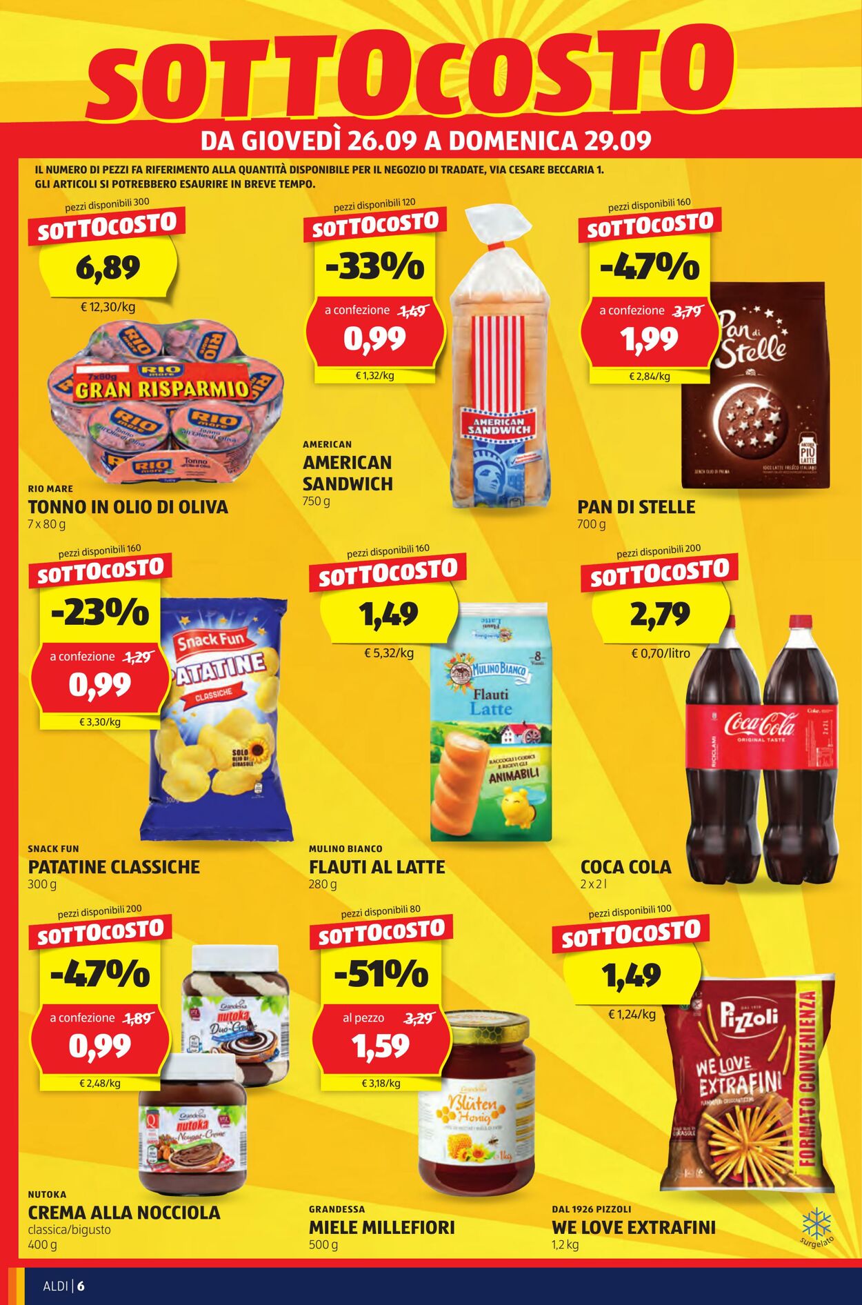 Volantino Aldi 26.09.2024 - 29.09.2024