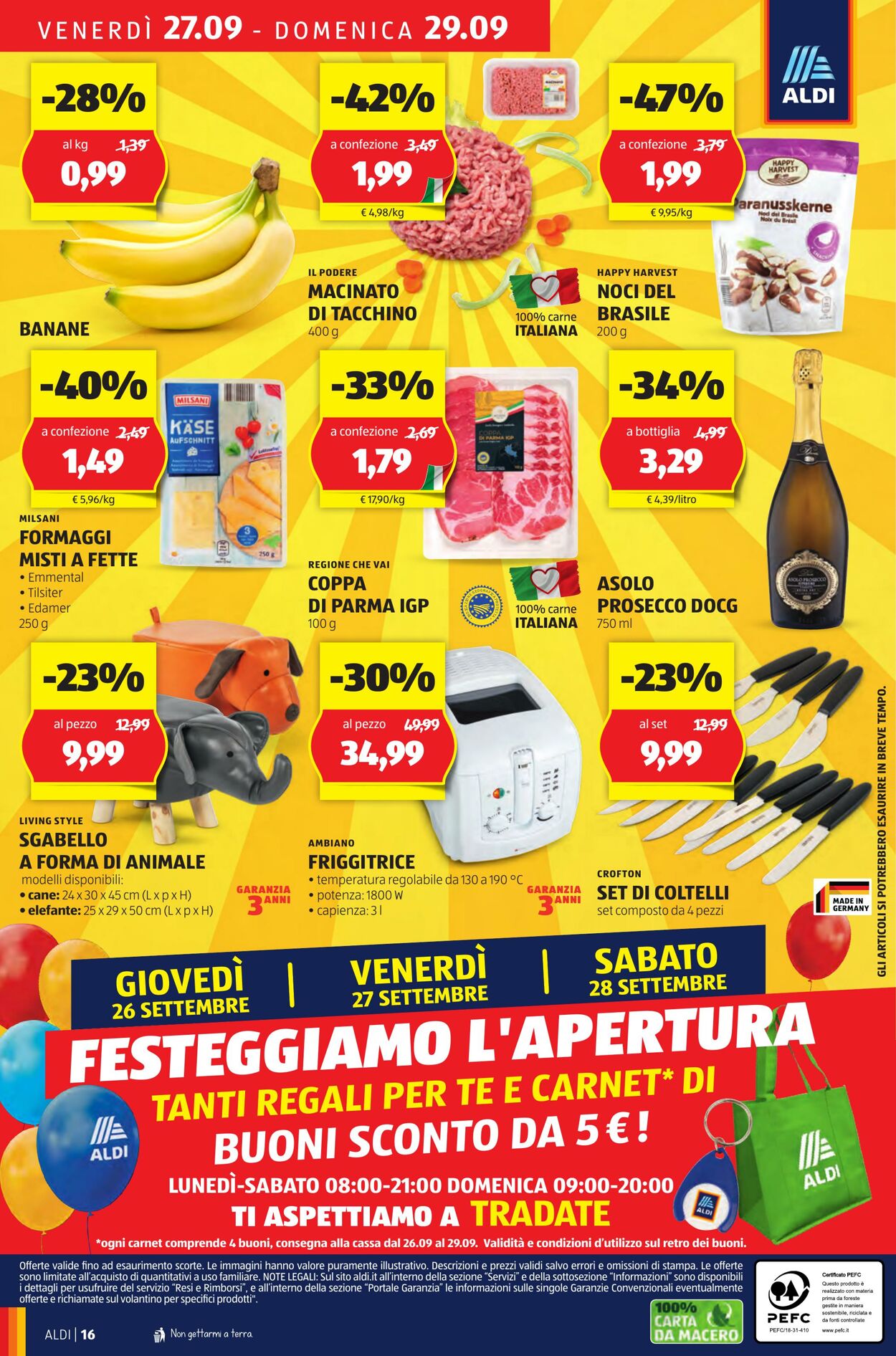 Volantino Aldi 26.09.2024 - 29.09.2024