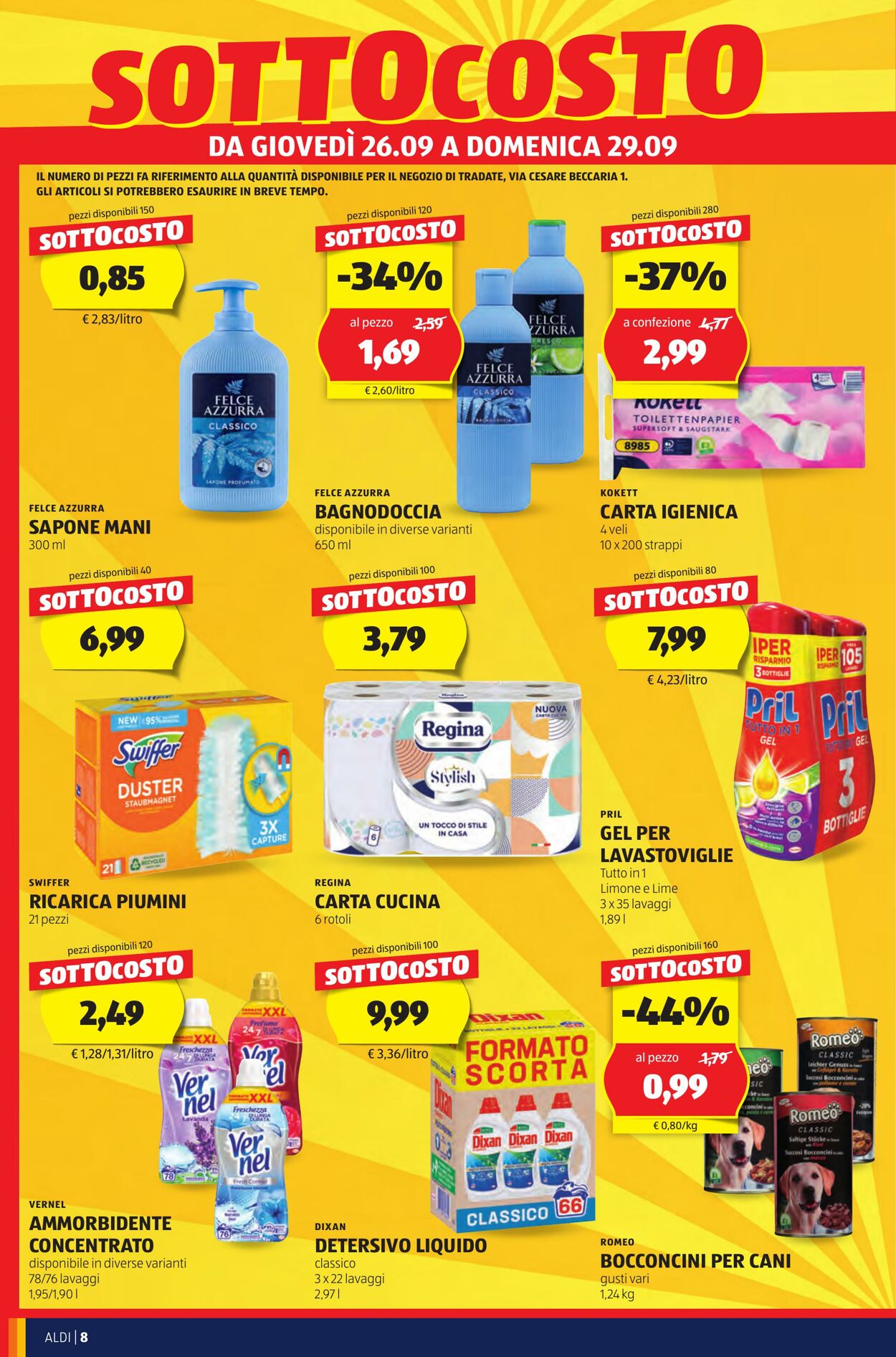 Volantino Aldi 26.09.2024 - 29.09.2024