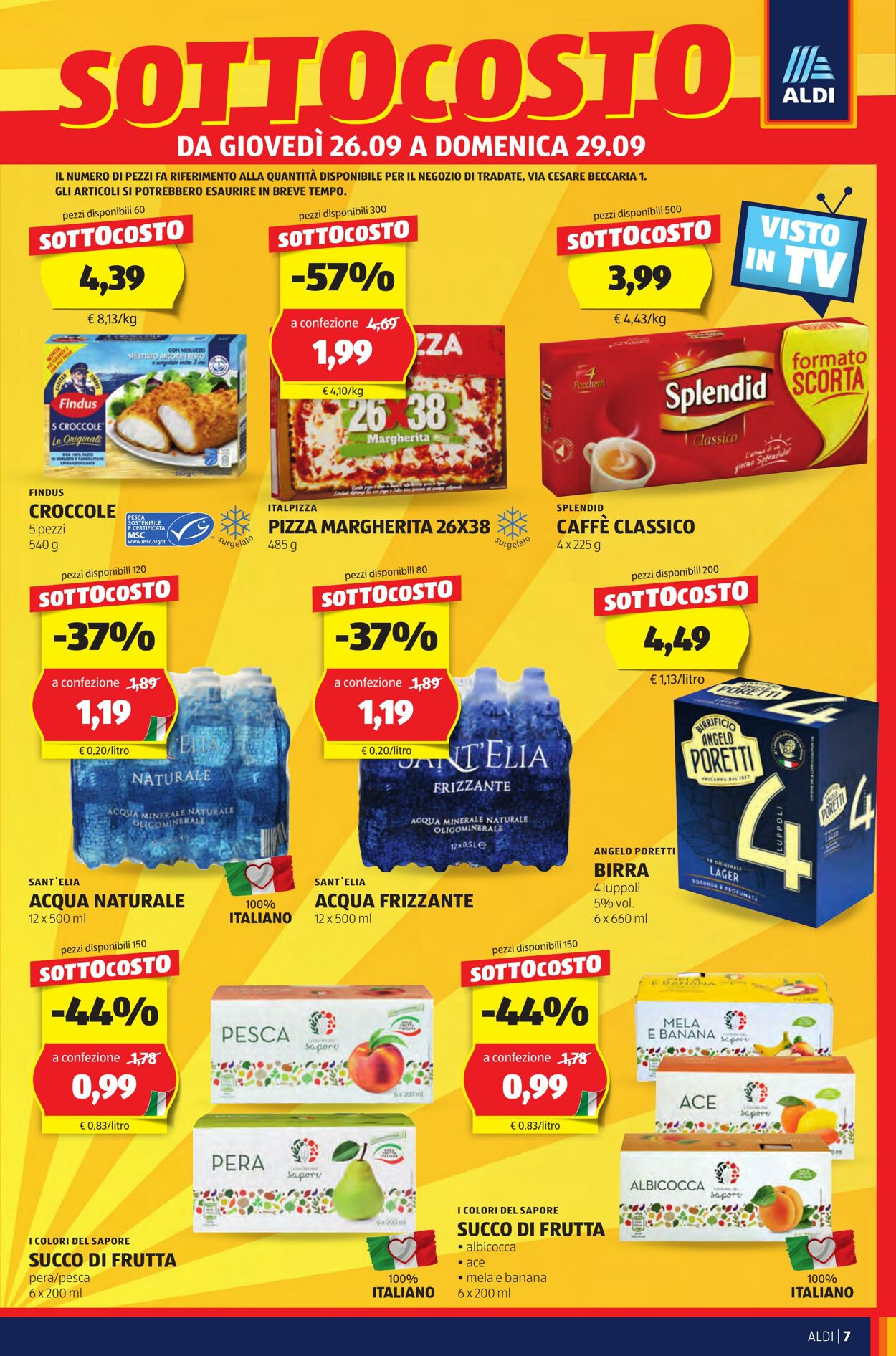 Volantino Aldi 26.09.2024 - 29.09.2024