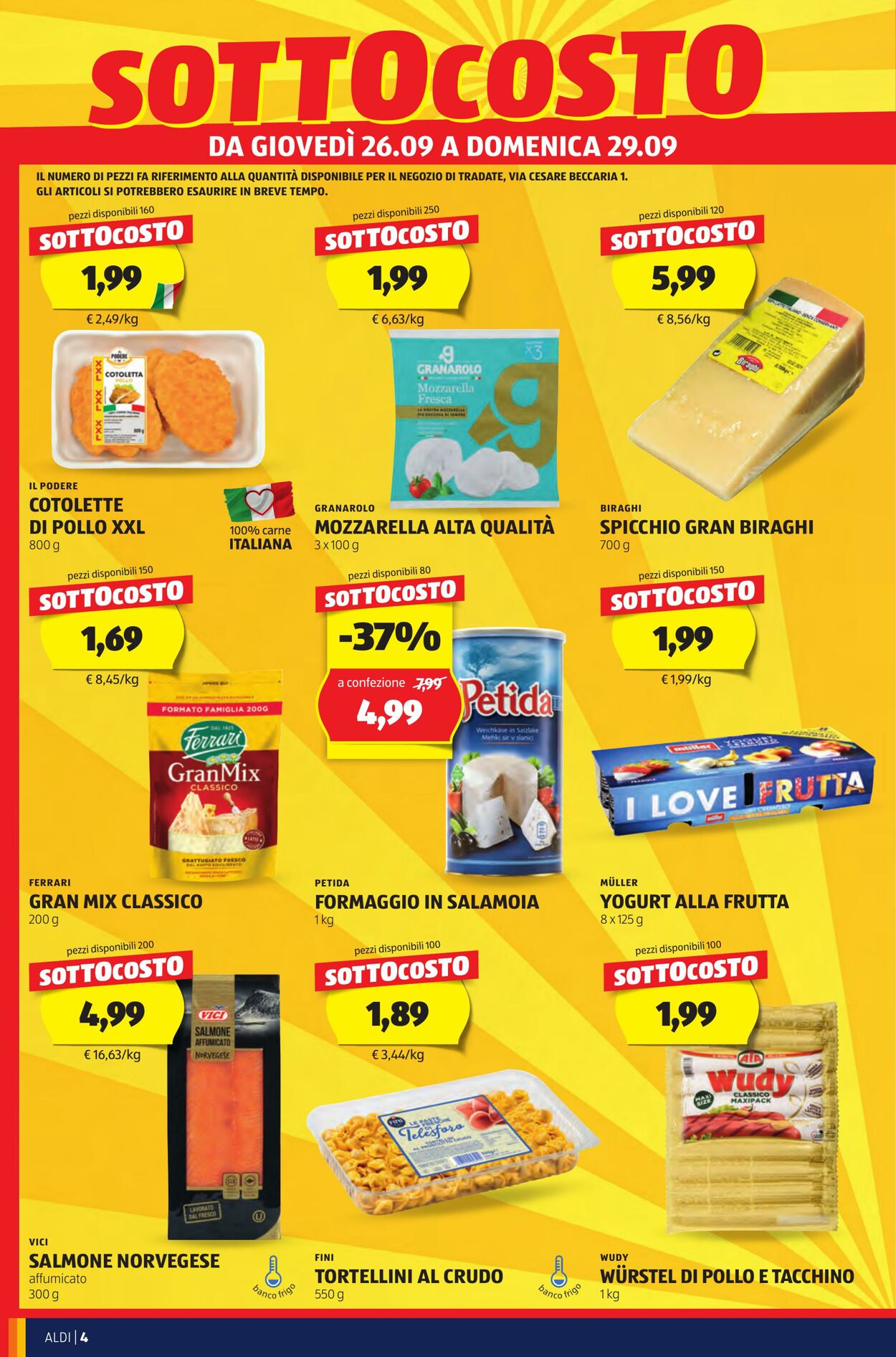 Volantino Aldi 26.09.2024 - 29.09.2024