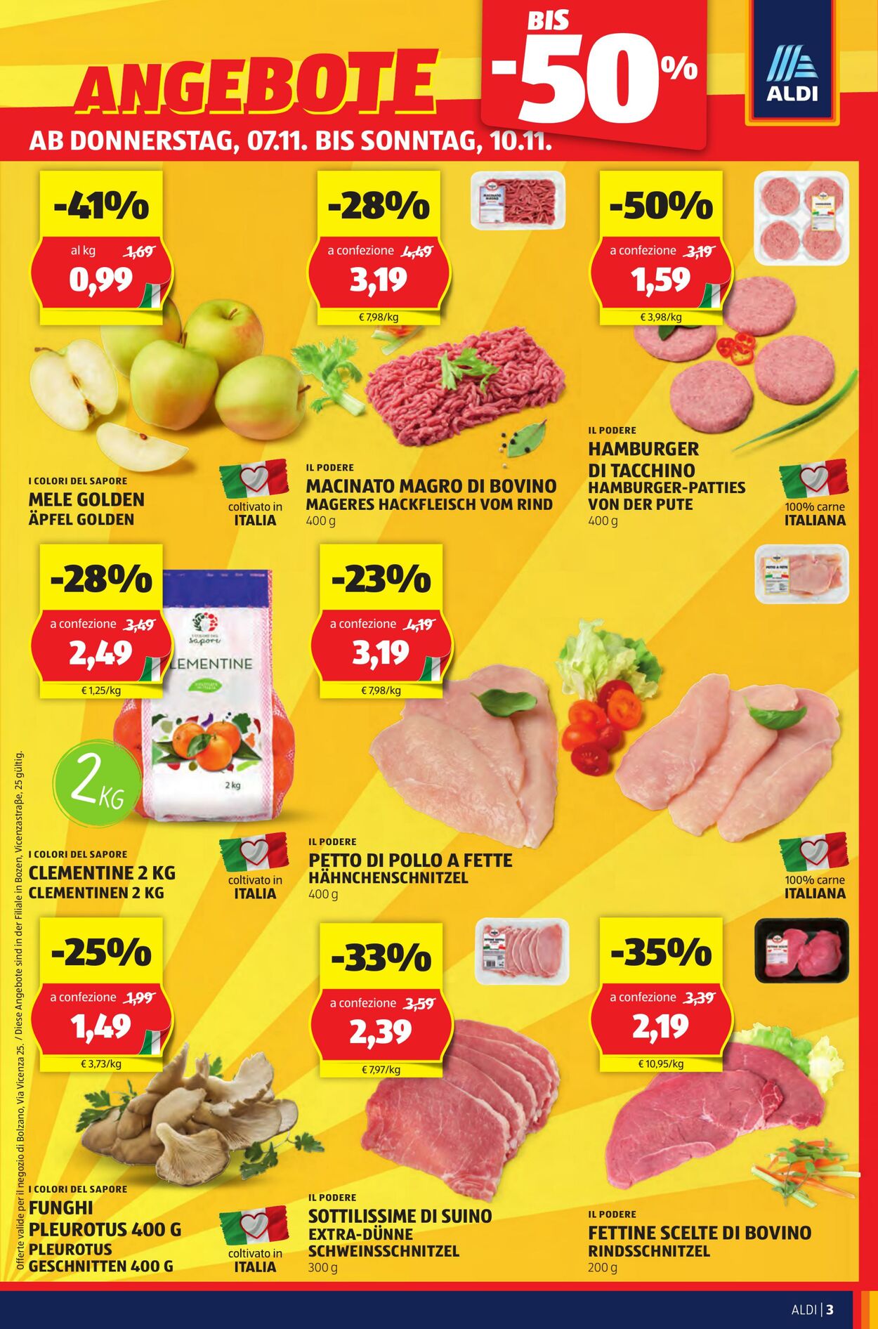 Volantino Aldi 07.11.2024 - 10.11.2024