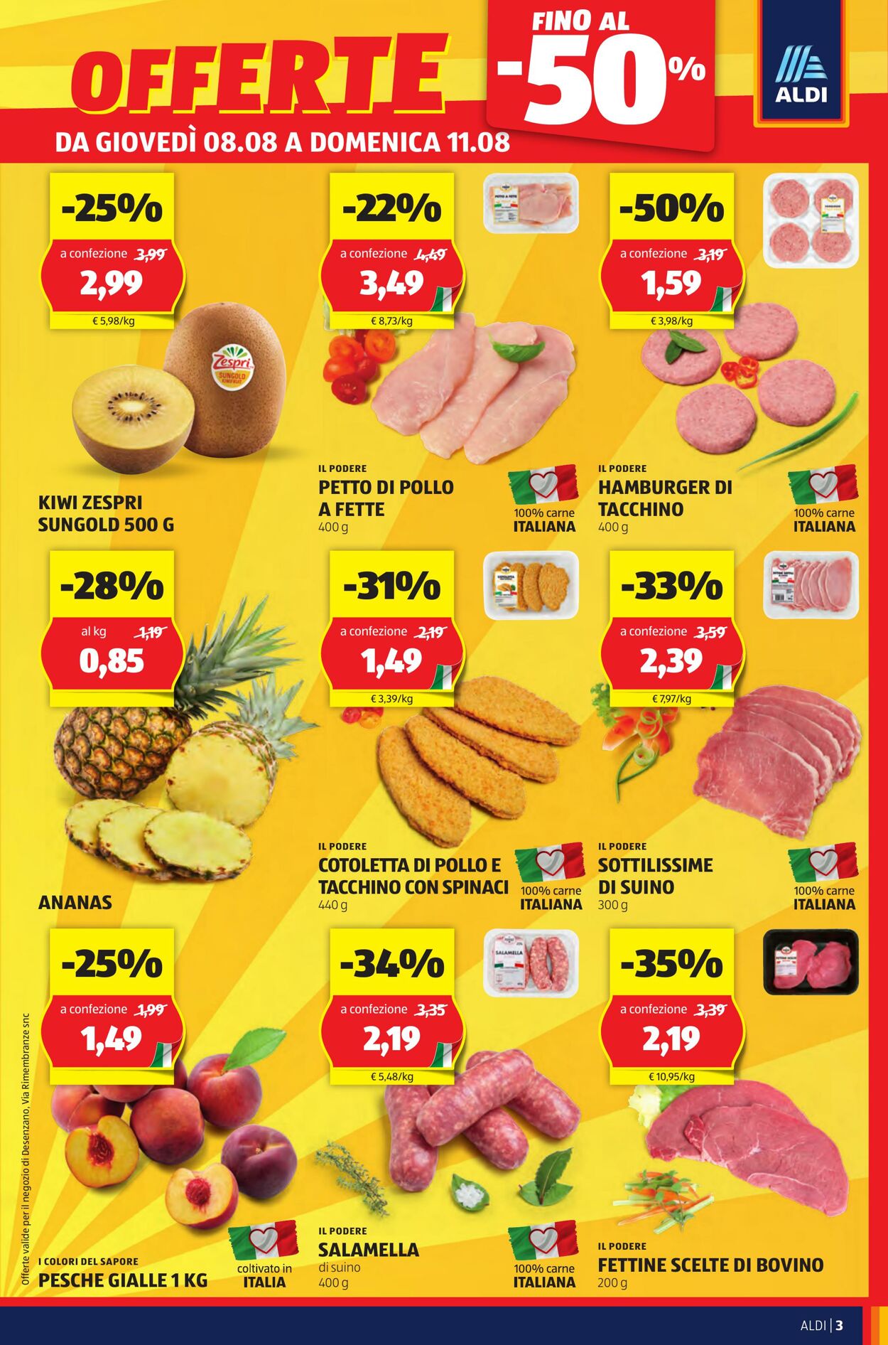 Volantino Aldi 08.08.2024 - 11.08.2024